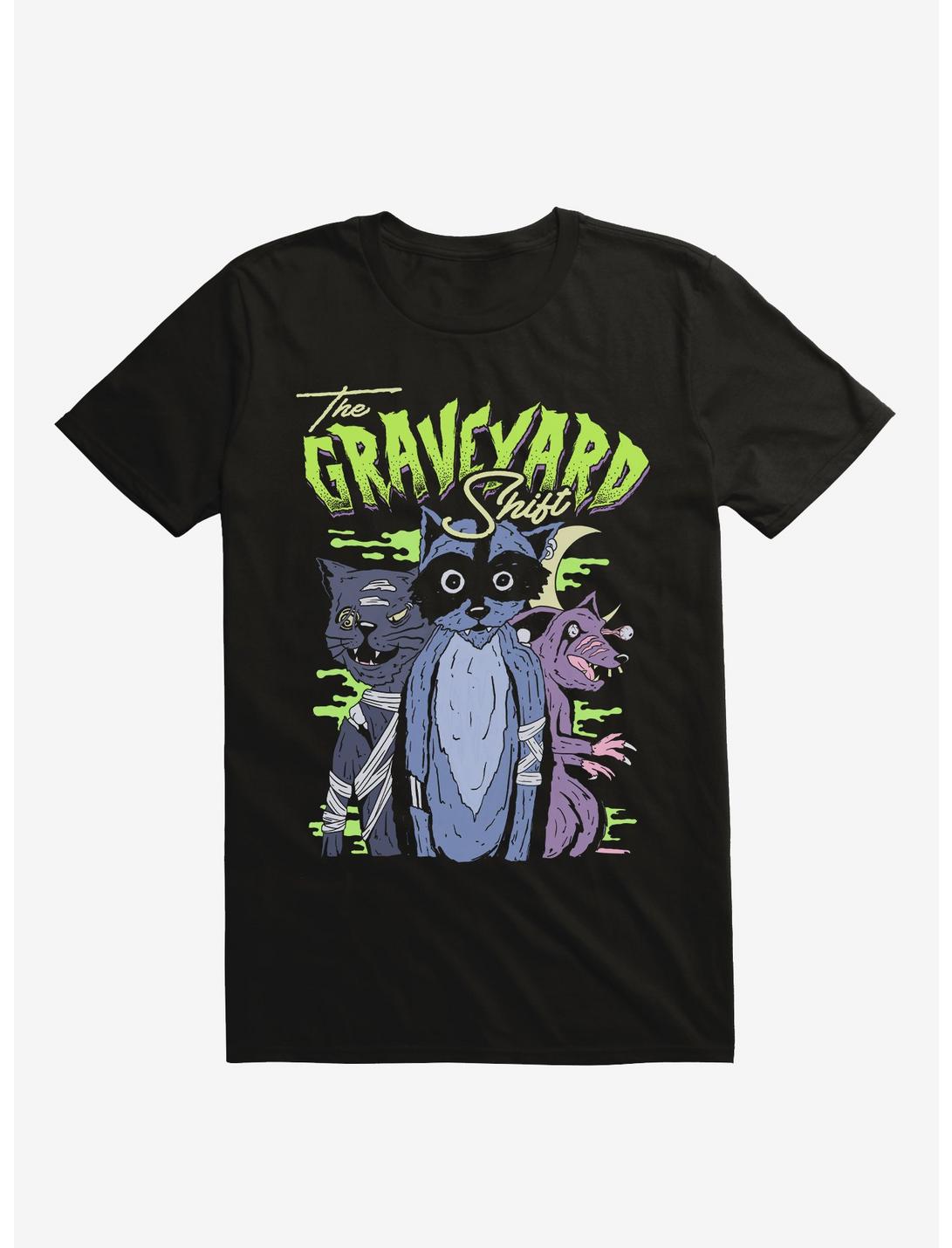 Graveyard Shift Creatures T-Shirt, BLACK, hi-res
