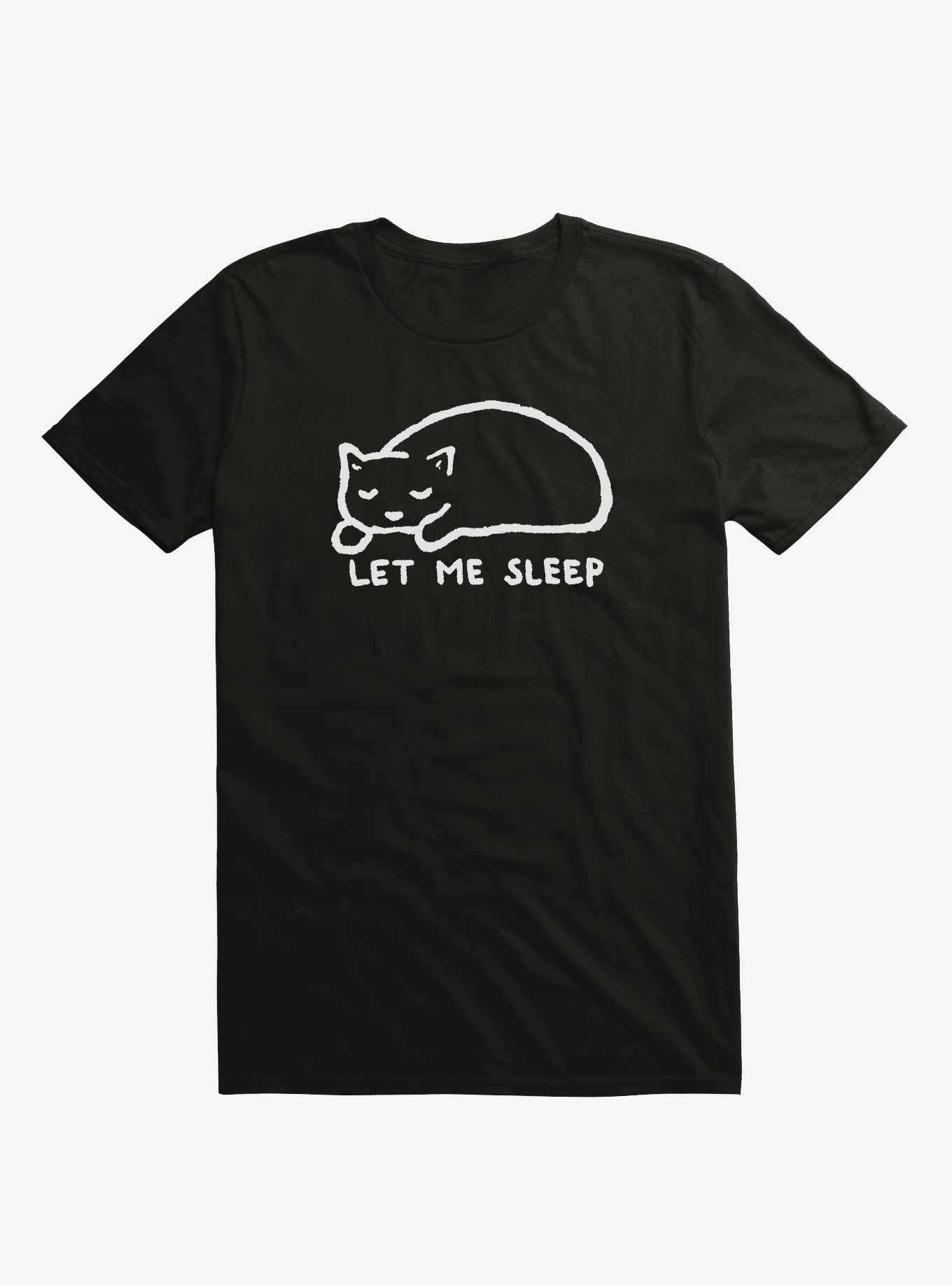 Let Me Sleep Cat T-Shirt By Trufflepig, , hi-res