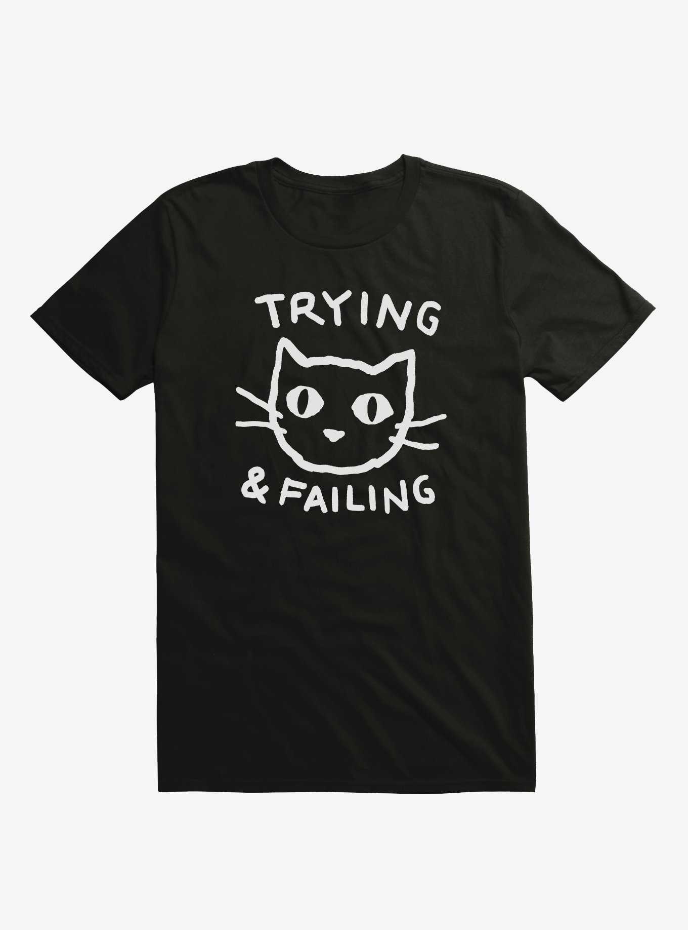 Trying & Failing Cat T-Shirt By Trufflepig, , hi-res