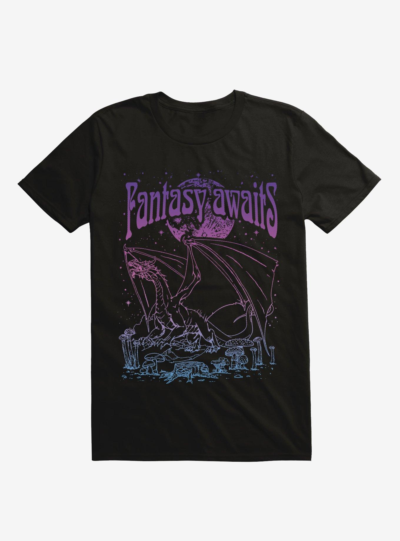 Fantasy Awaits Dragon Ombre T-Shirt, , hi-res