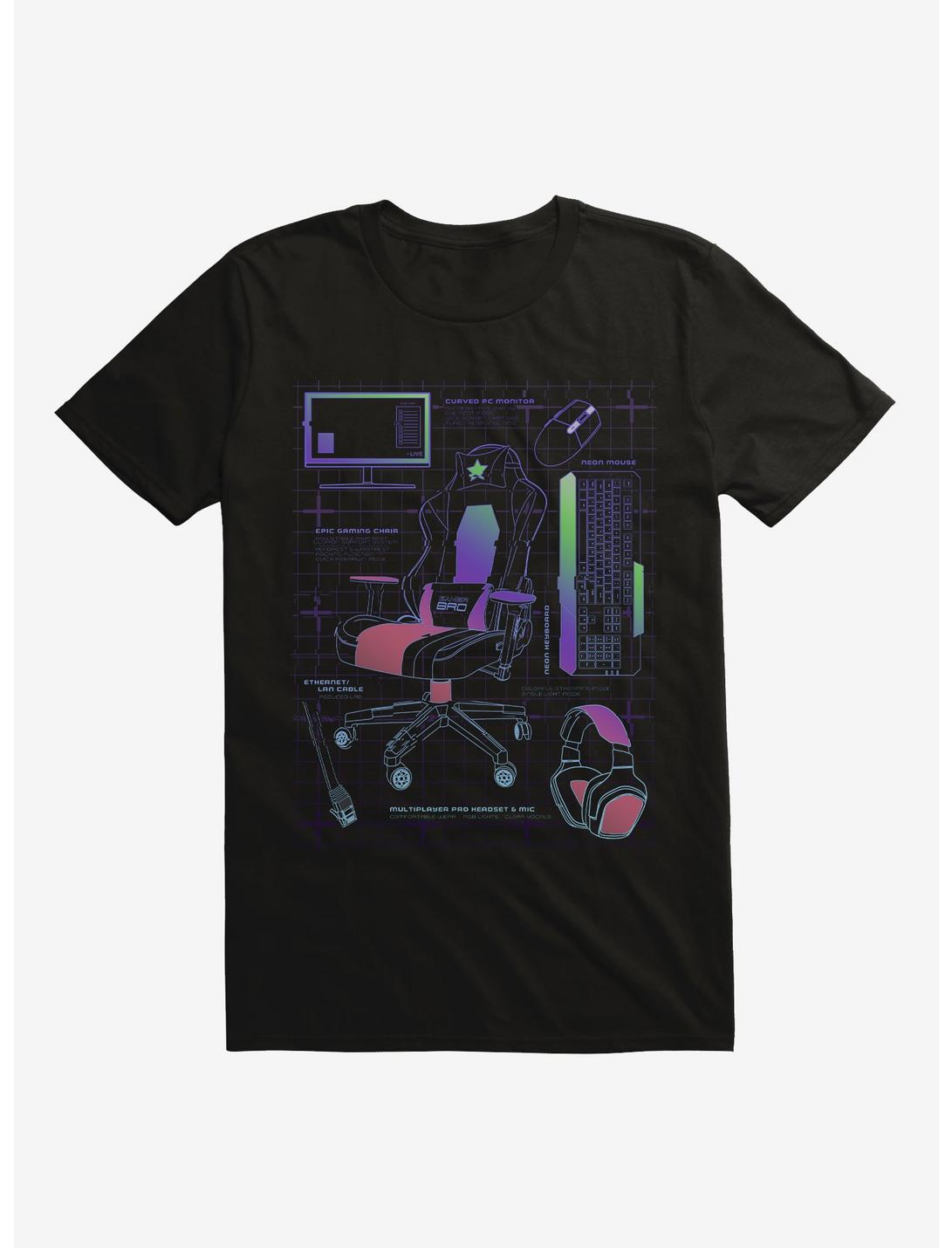 Gamer Starter Pack T-Shirt, BLACK, hi-res