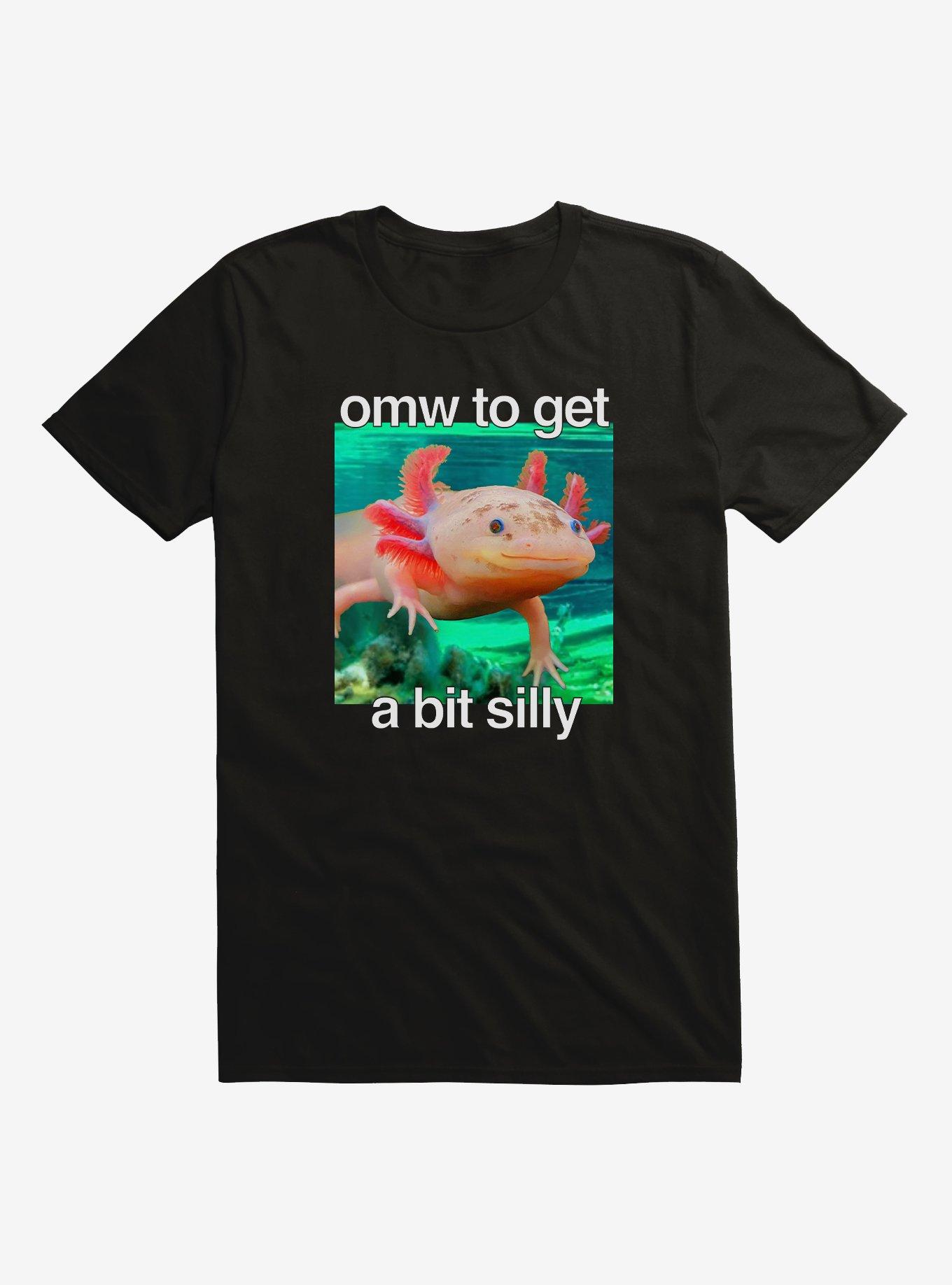 Silly Axolotl T-Shirt, BLACK, hi-res