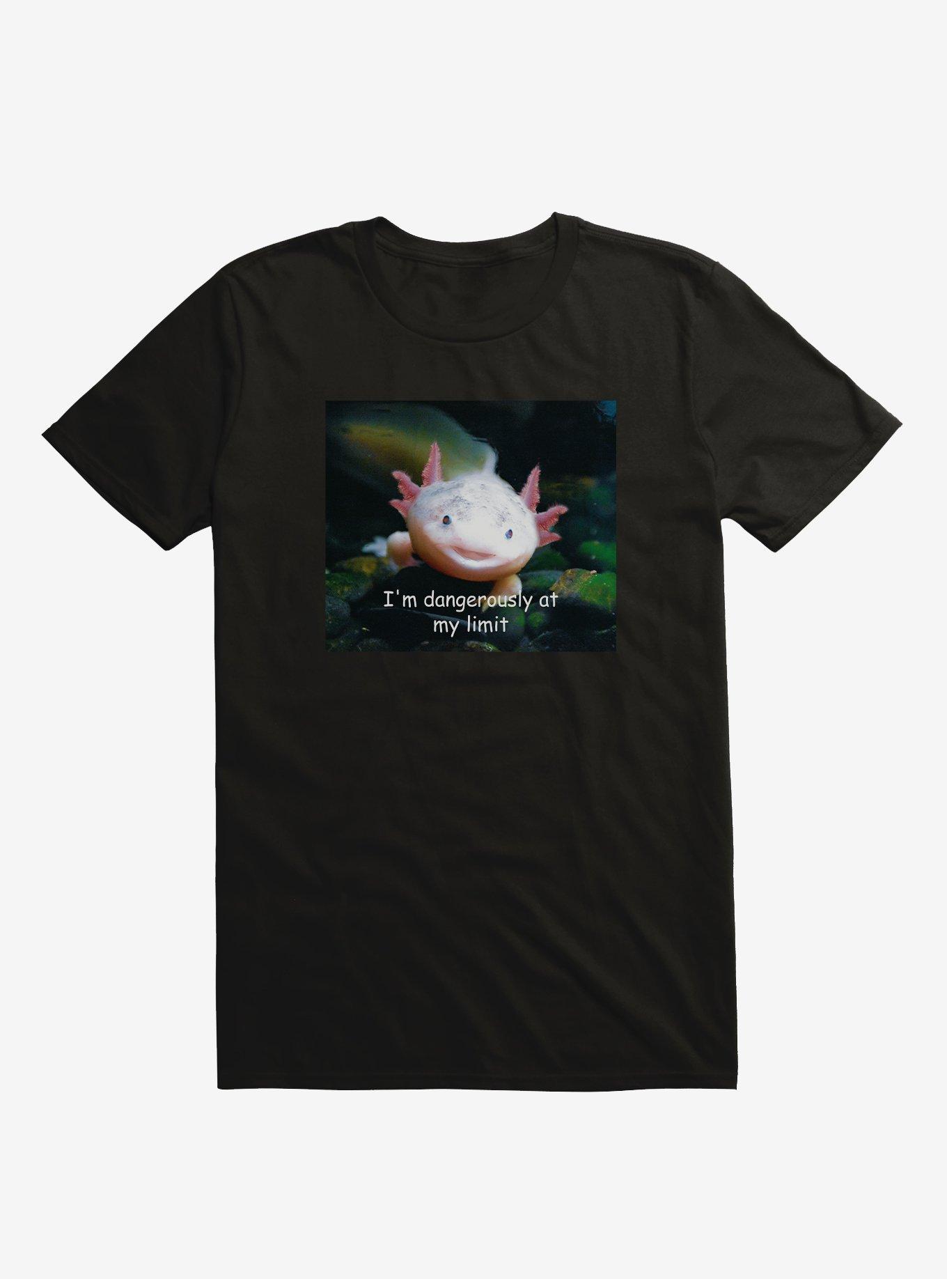 Axolotl At My Limit T-Shirt, BLACK, hi-res