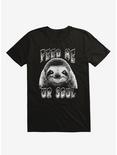 Sloth Feed Me Your Soul T-Shirt, BLACK, hi-res