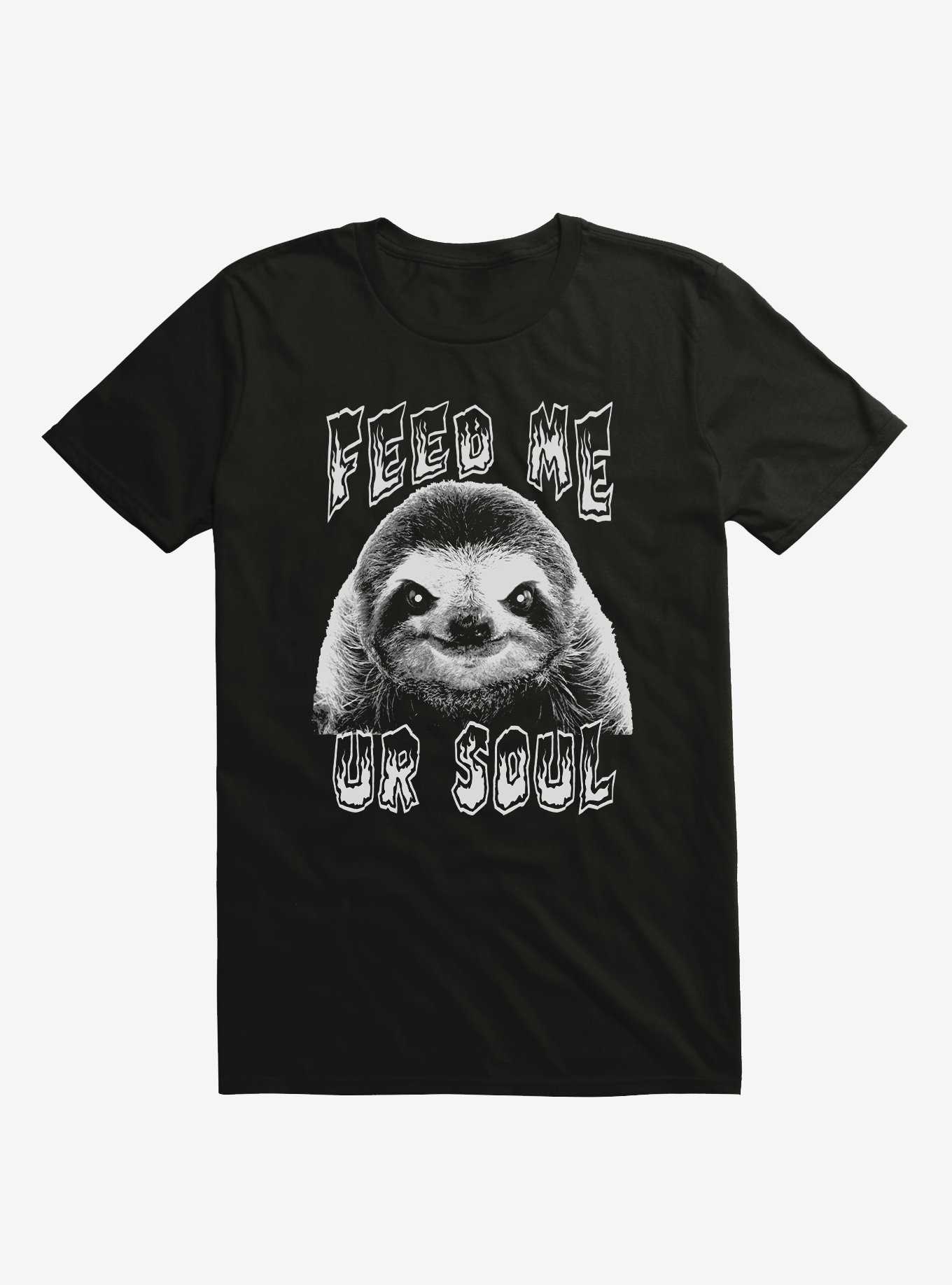 Sloth Feed Me Your Soul T-Shirt, , hi-res
