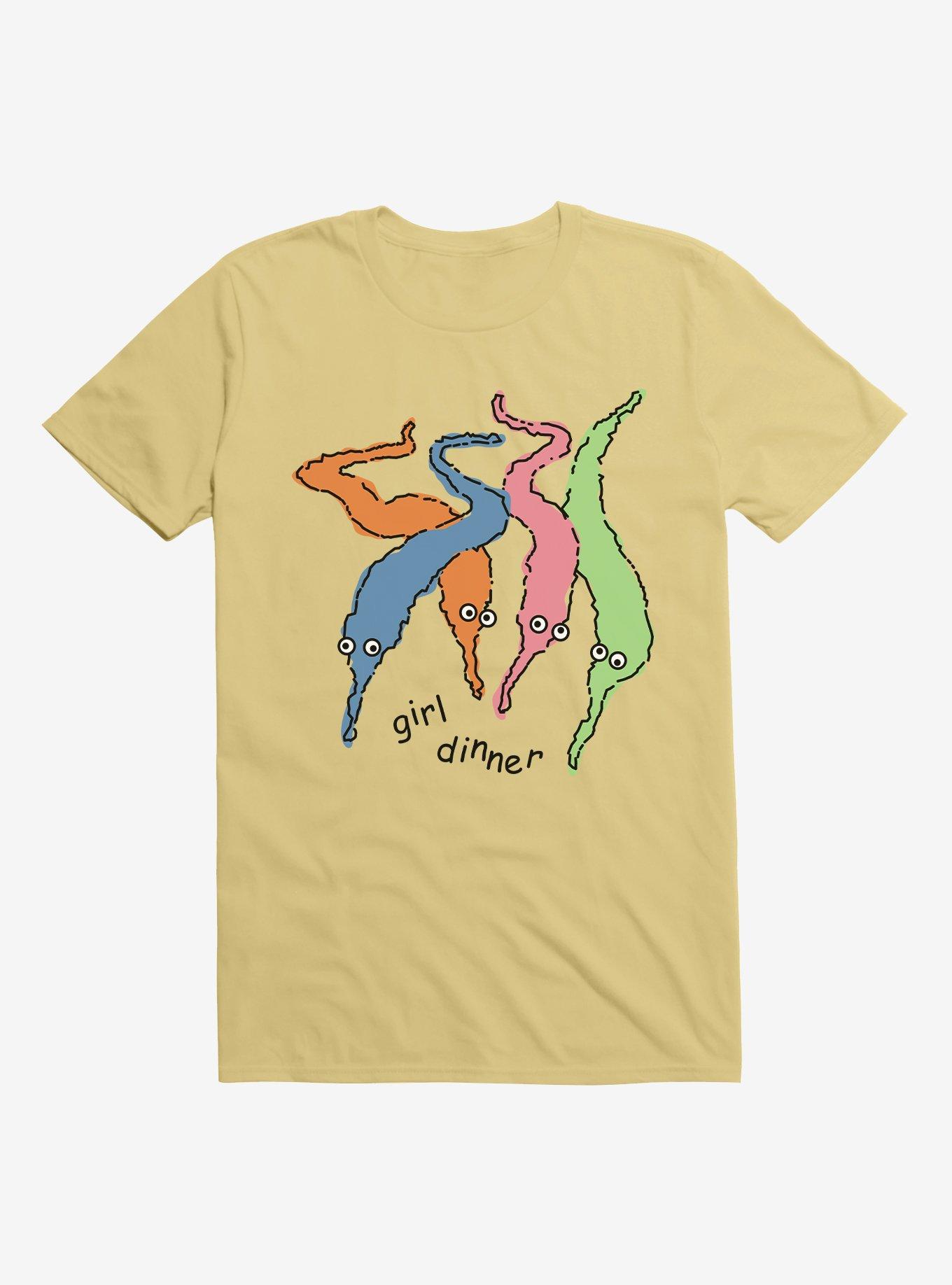 Squiggle Worms Girl Dinner T-Shirt, MULTI, hi-res