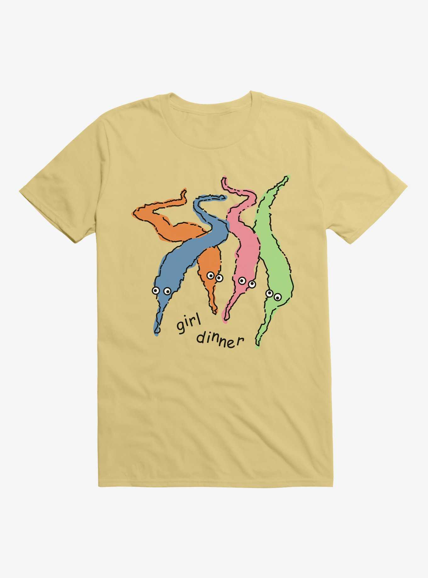 Squiggle Worms Girl Dinner T-Shirt, , hi-res