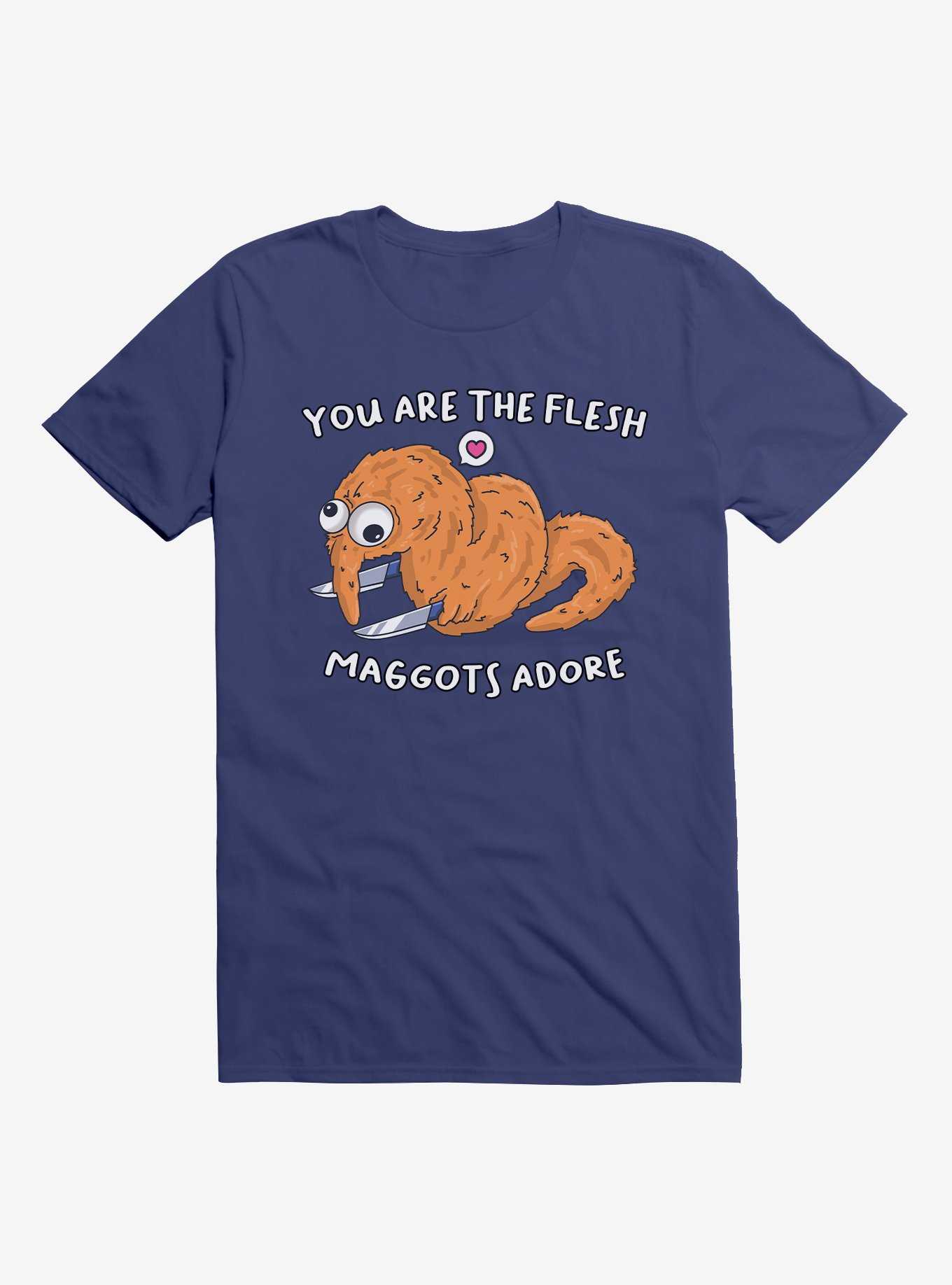Squiggle Worms Flesh Maggots T-Shirt, , hi-res