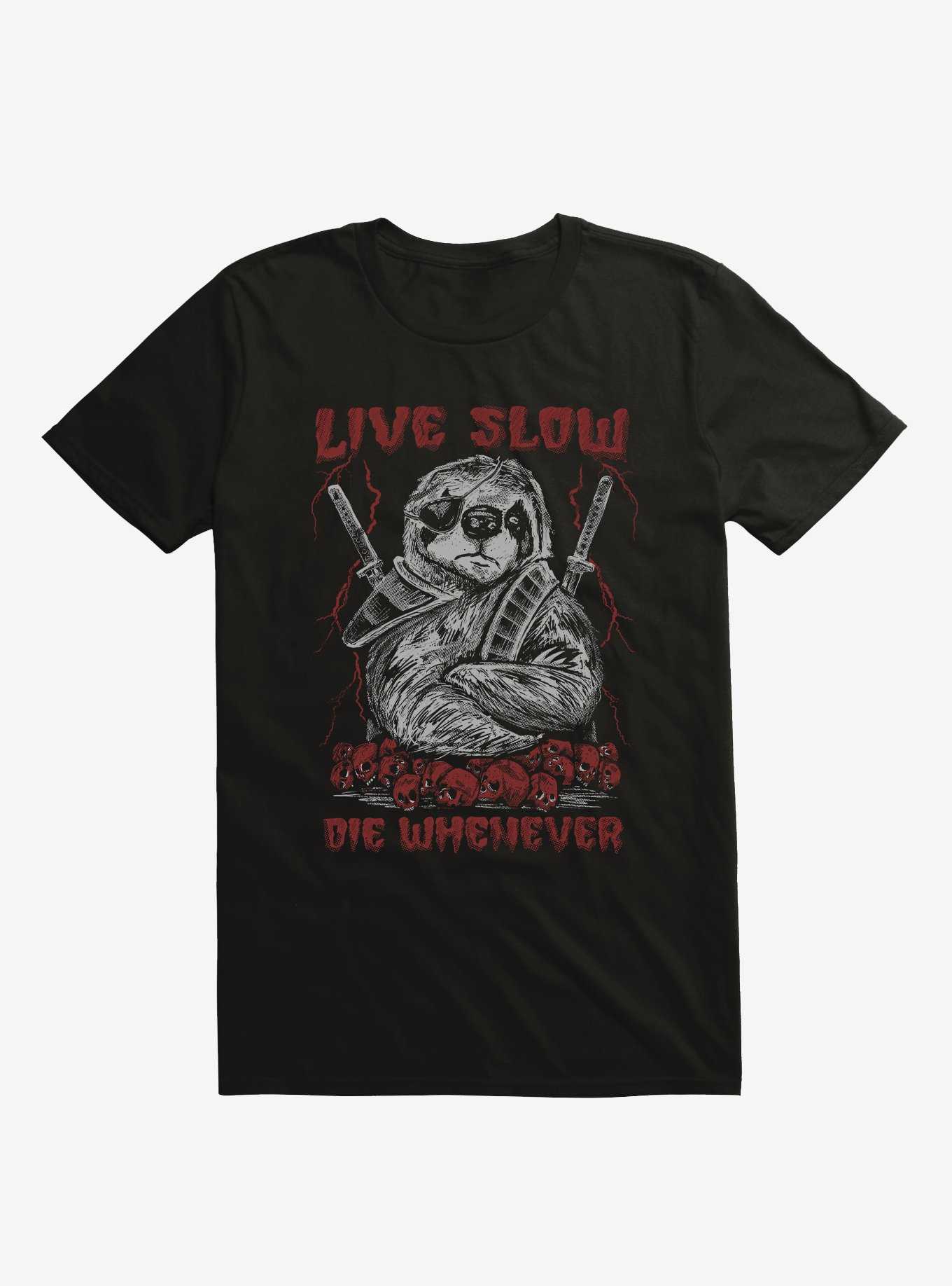 Live Slow Die Whenever Sloth T-Shirt, , hi-res