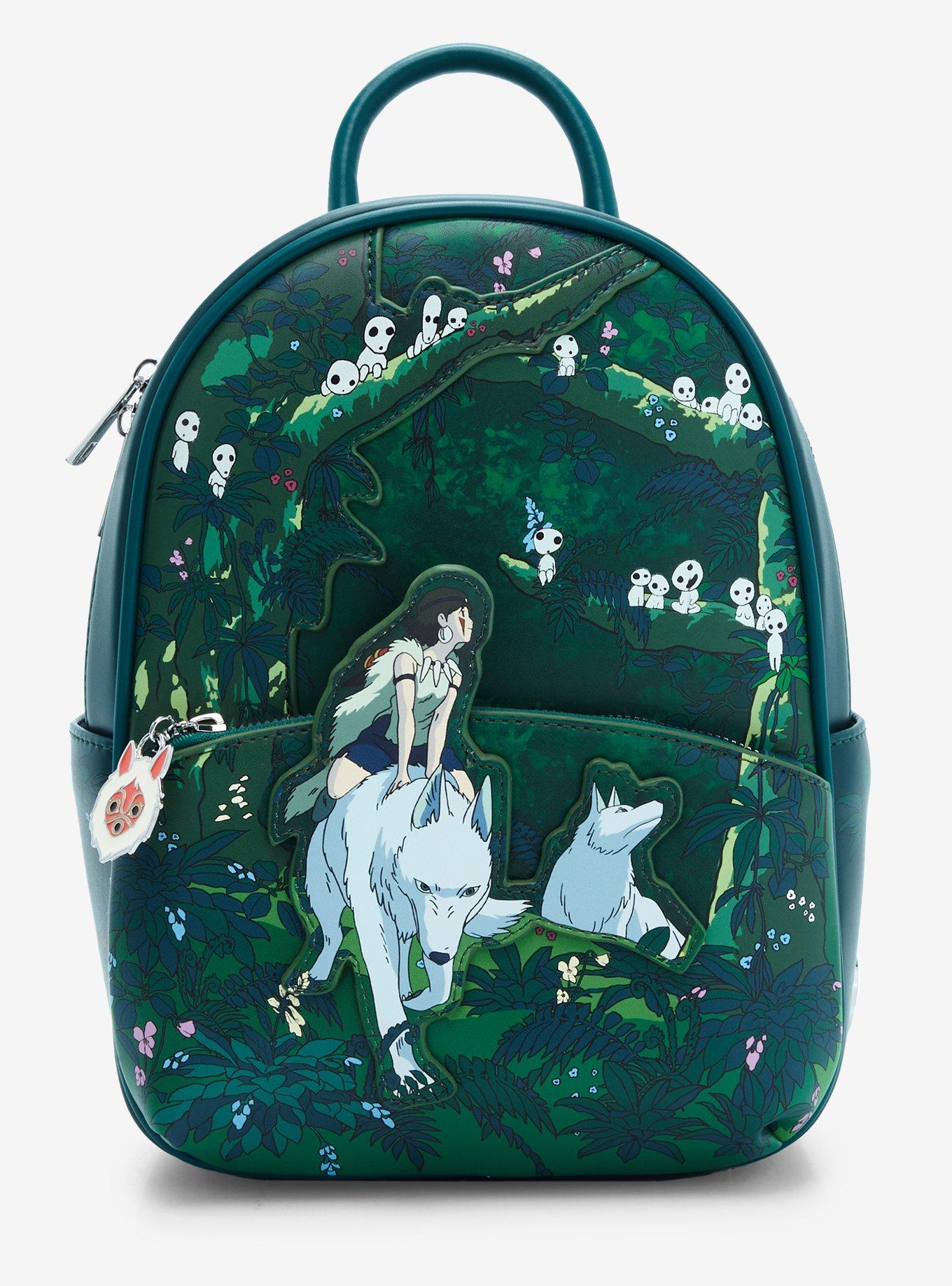 Studio Ghibli&reg; Princess Mononoke Forest Scene Glow-In-The-Dark Mini Backpack, , hi-res