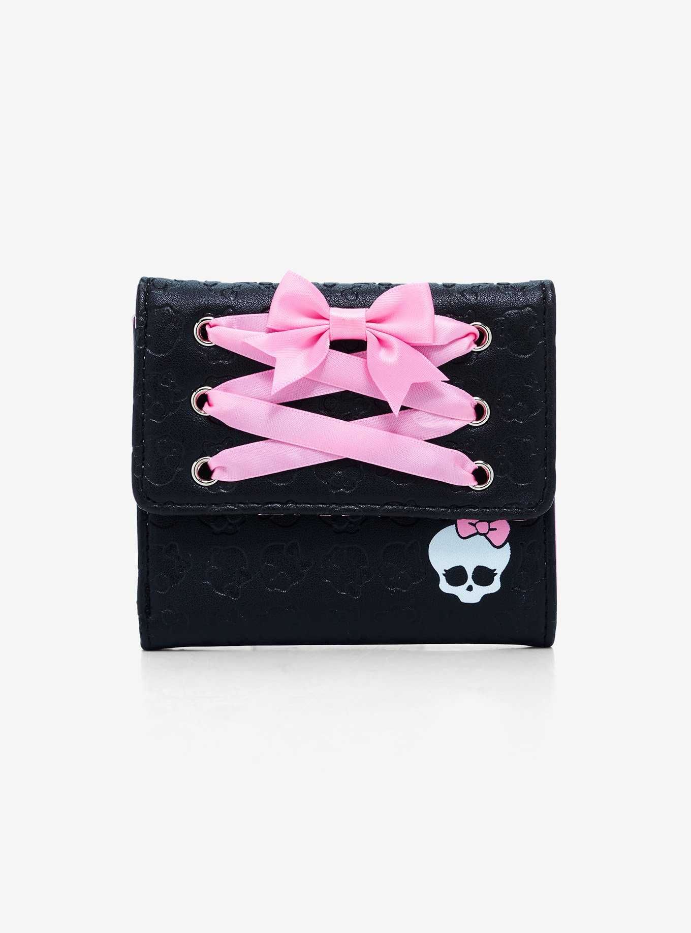 Monster High Skullette Lace-Up Mini Flap Wallet, , hi-res