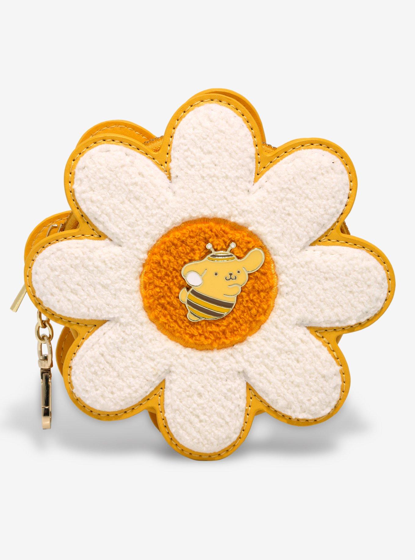 Her Universe Pompompurin Honey Bee Flower Coin Purse, , hi-res