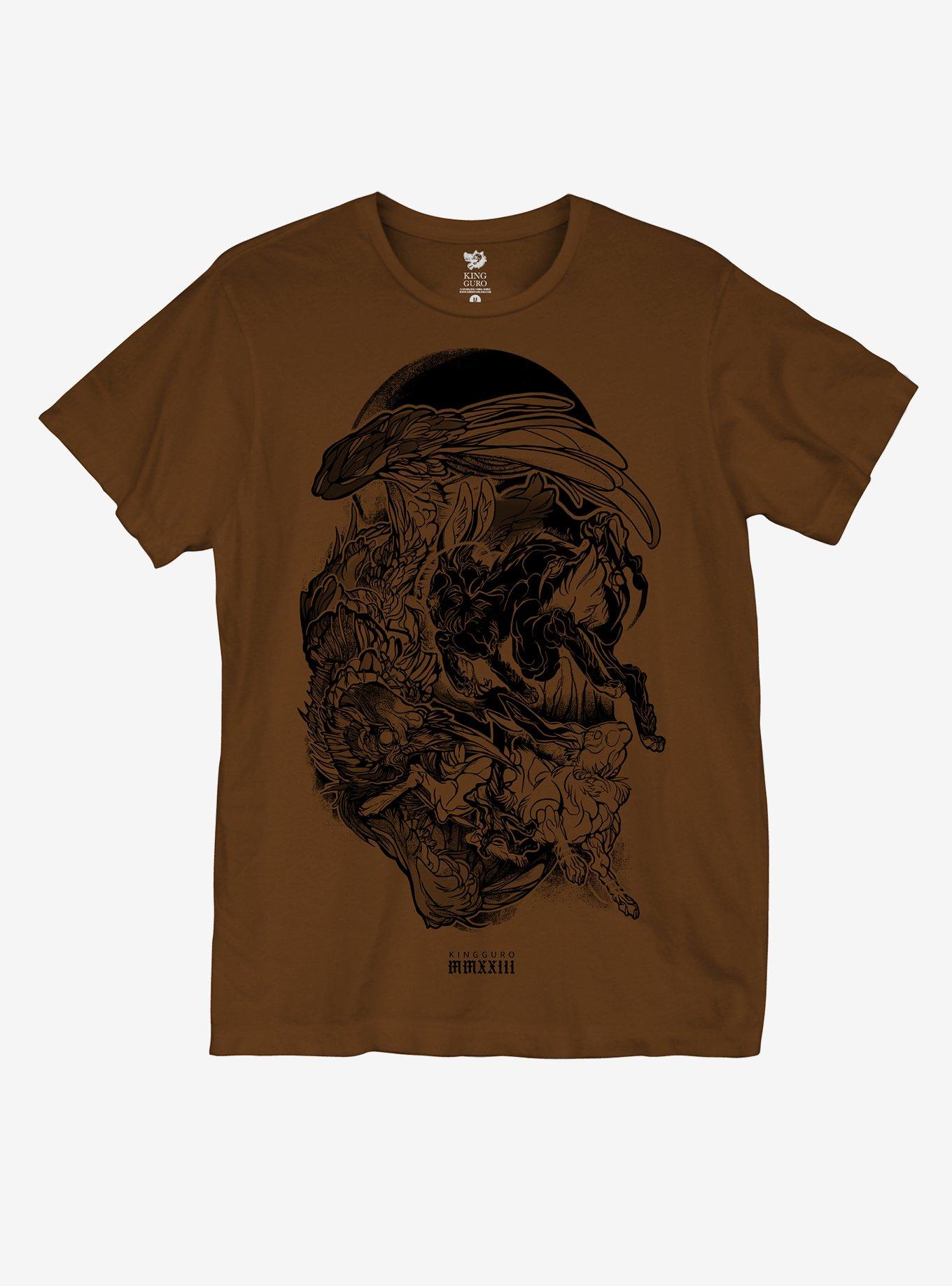 Mystical Creature Collage T-Shirt By King Guro, , hi-res