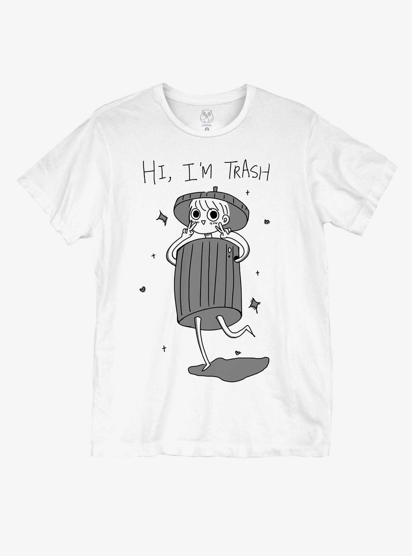 Hi I'm Trash T-Shirt By Hootles, , hi-res