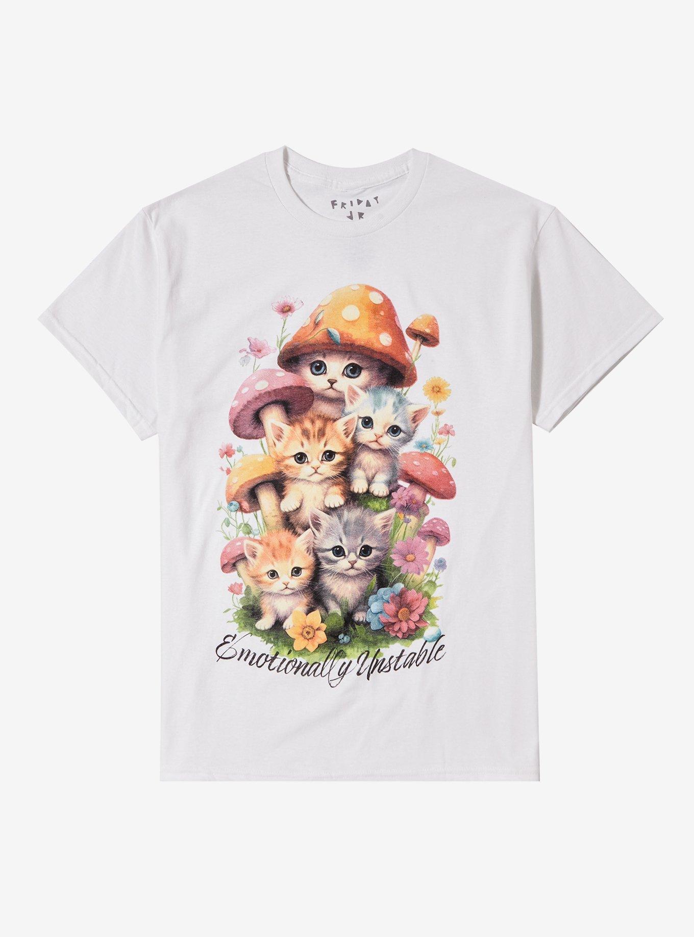 Cats Emotionally Unstable T-Shirt By Friday Jr, , hi-res