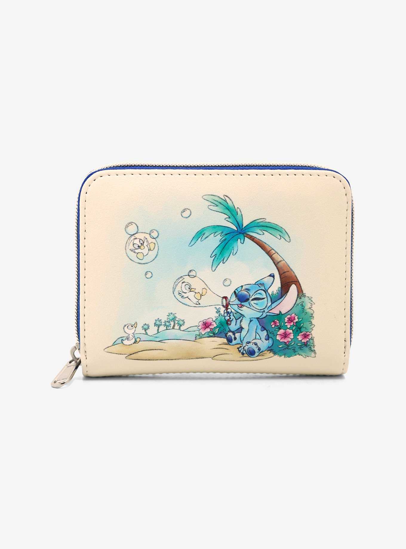 Loungefly Disney Stitch Bubble Mini Zipper Wallet, , hi-res