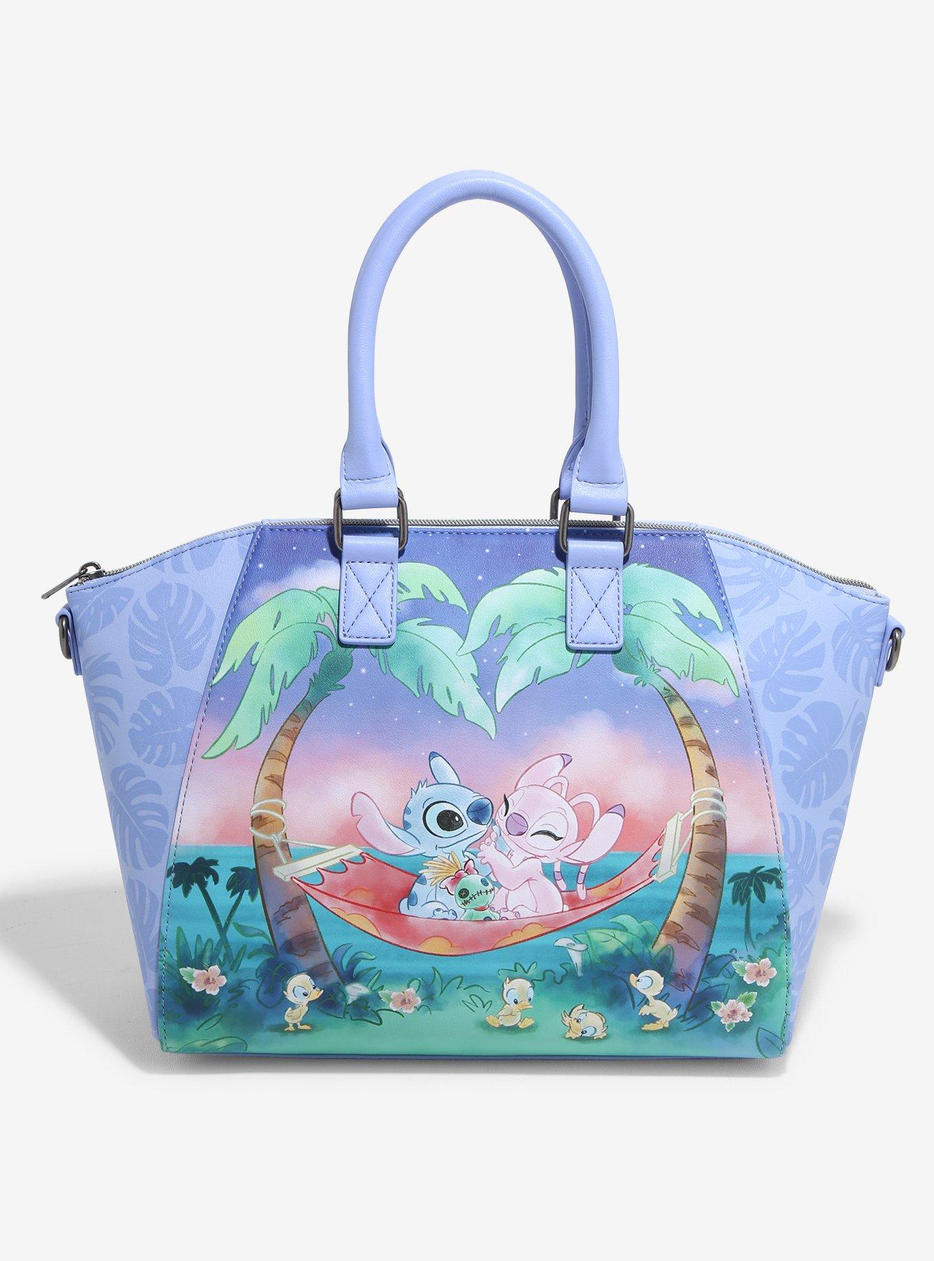 Loungefly Disney Stitch & Angel Hammock Satchel Bag