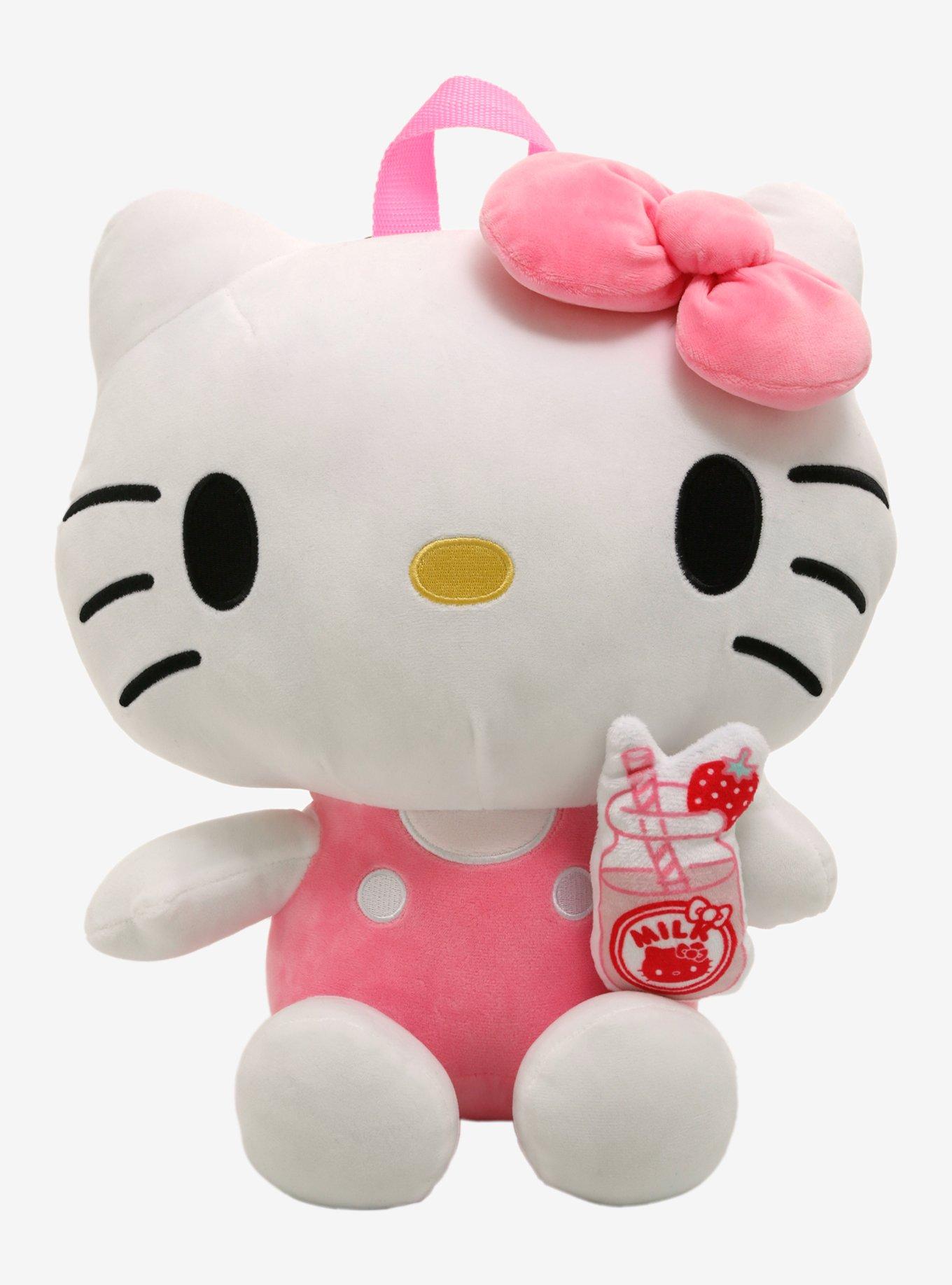 Hello Kitty Strawberry Milk Plush Mini Backpack | Hot Topic display picture 1