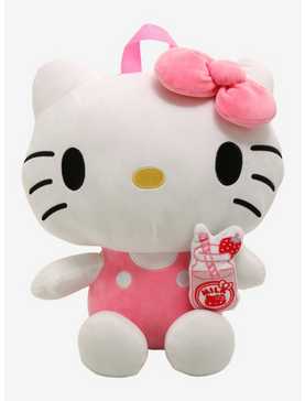 Hello Kitty Strawberry Milk Plush Mini Backpack, , hi-res