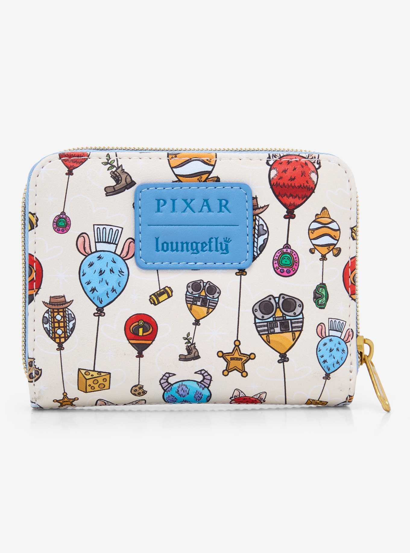 Loungefly Disney Pixar Character Balloons Mini Zipper Wallet, , hi-res