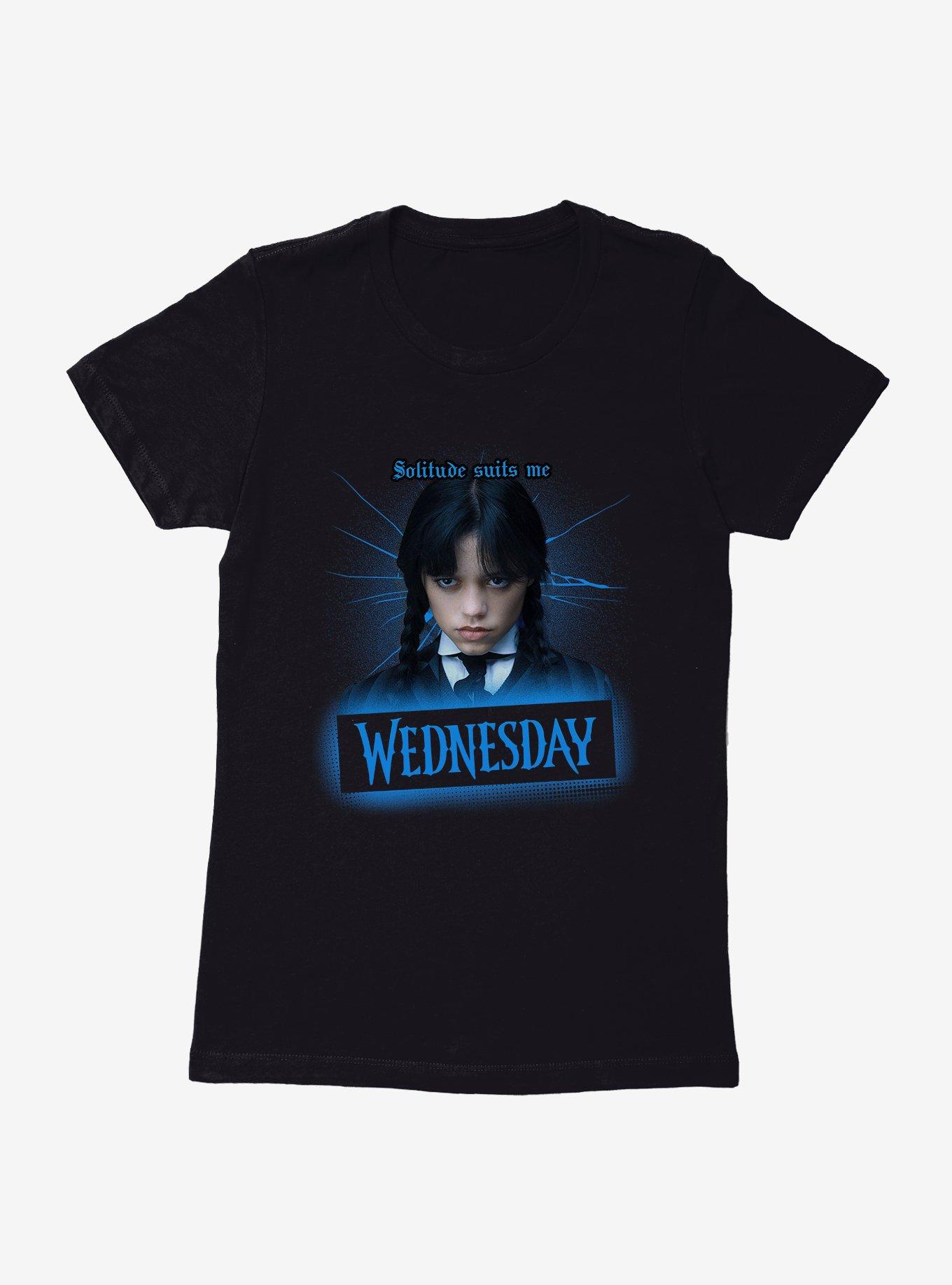 Wednesday Solitude Suits Me Womens T-Shirt, , hi-res