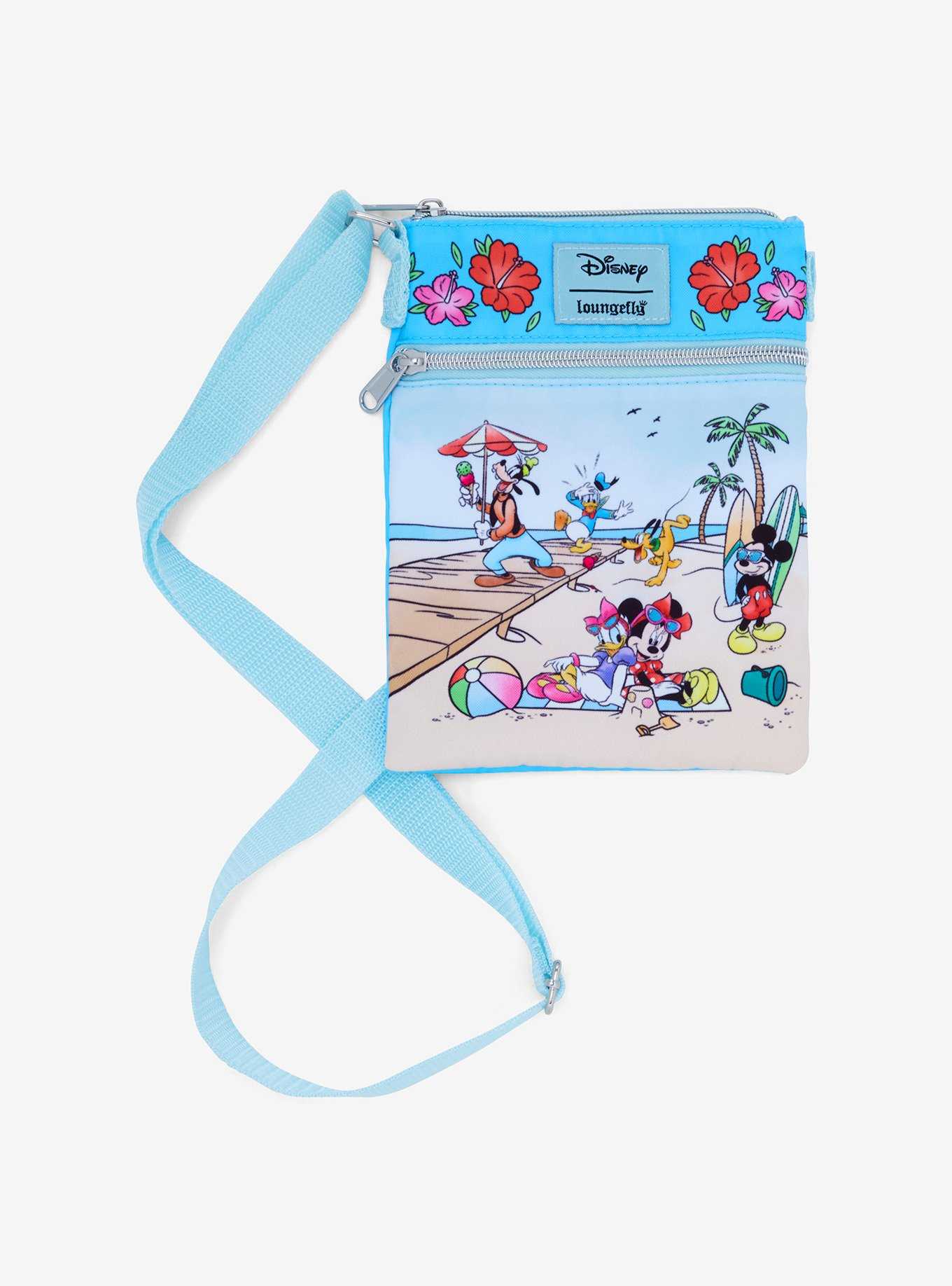 Loungefly Disney Mickey Mouse & Friends Beach Passport Crossbody Bag, , hi-res