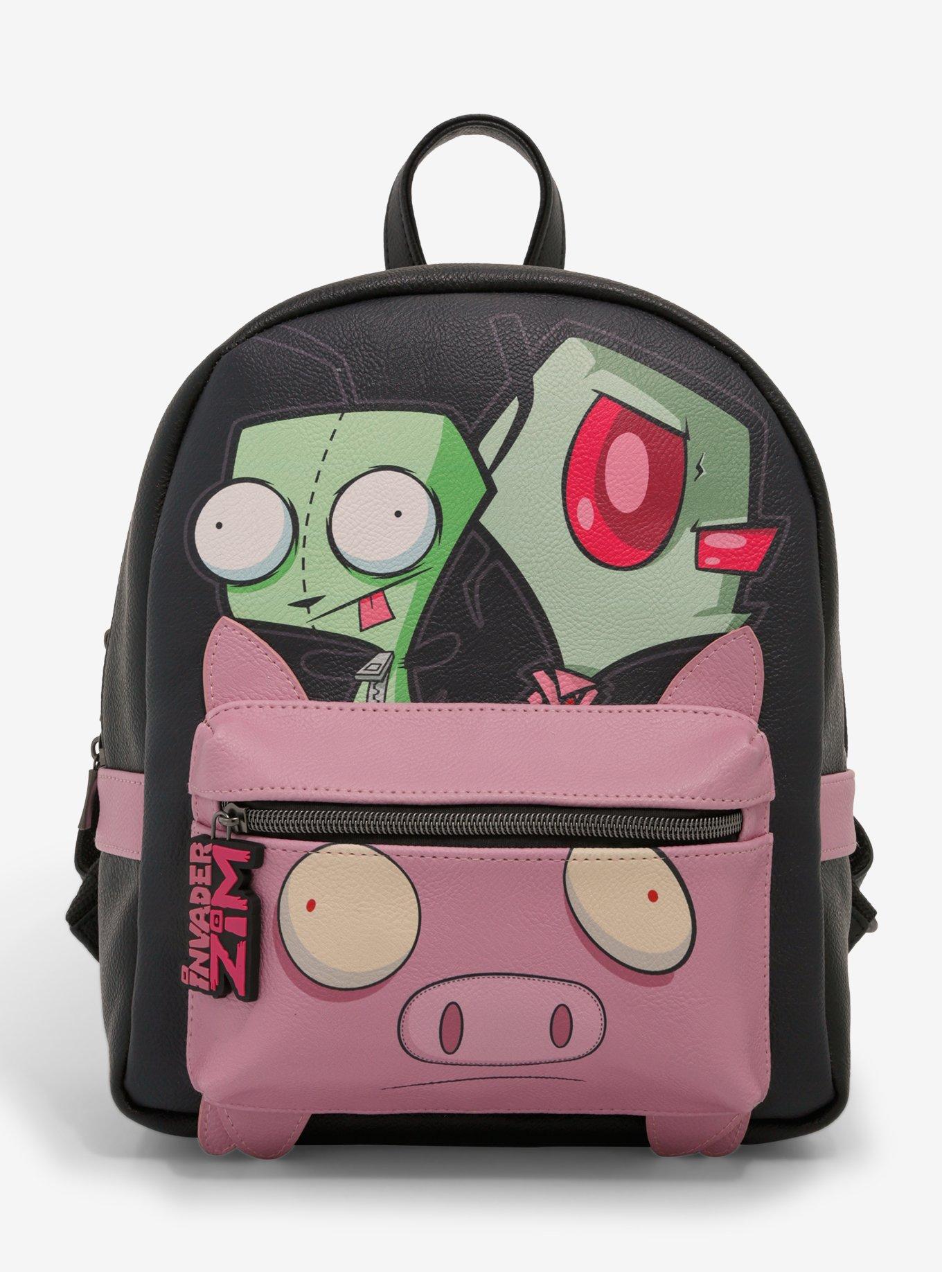 Invader Zim GIR & Zim With Pig Mini Backpack, , hi-res