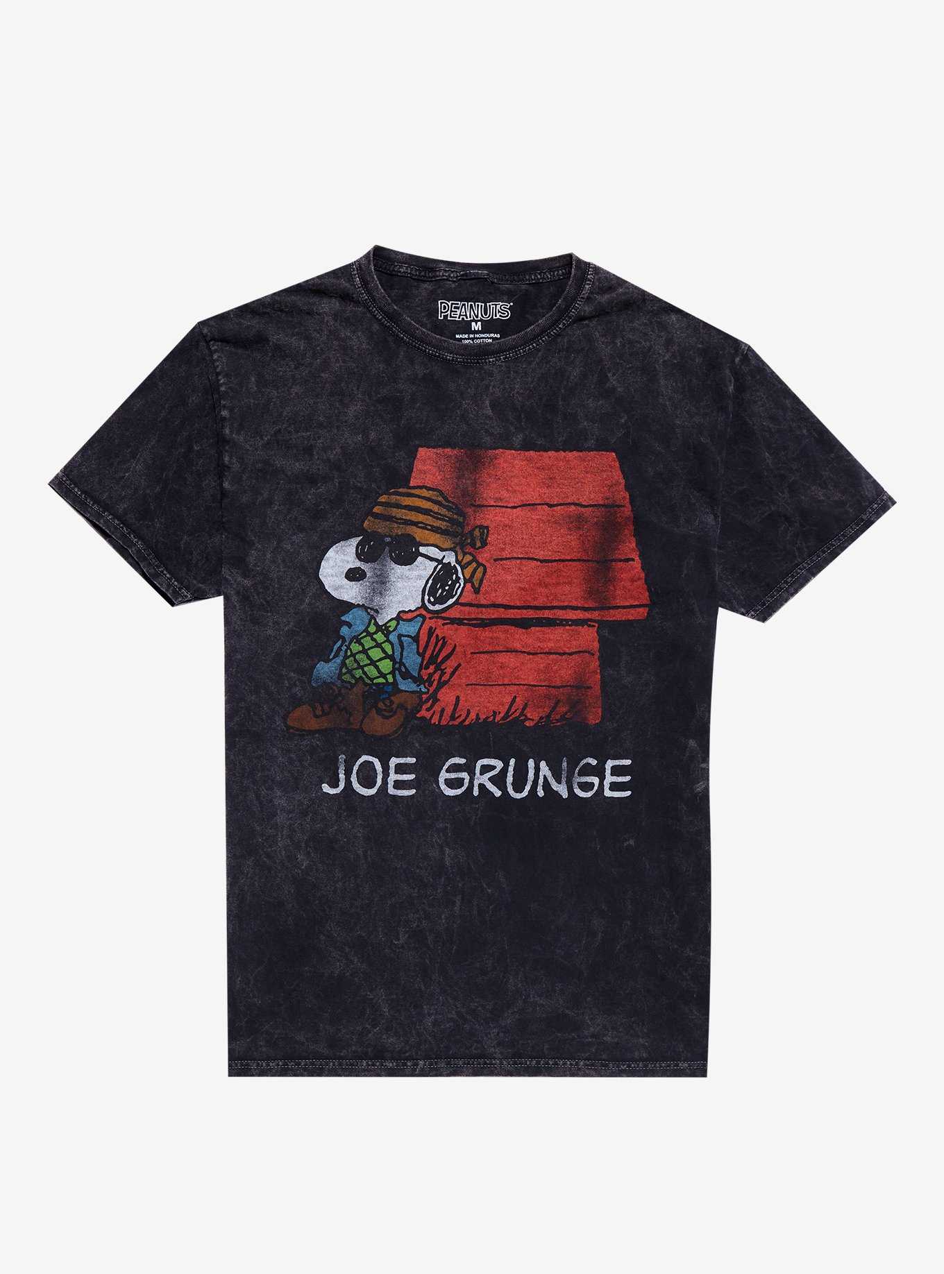 Peanuts Joe Grunge Vintage Dark Wash T-Shirt, , hi-res