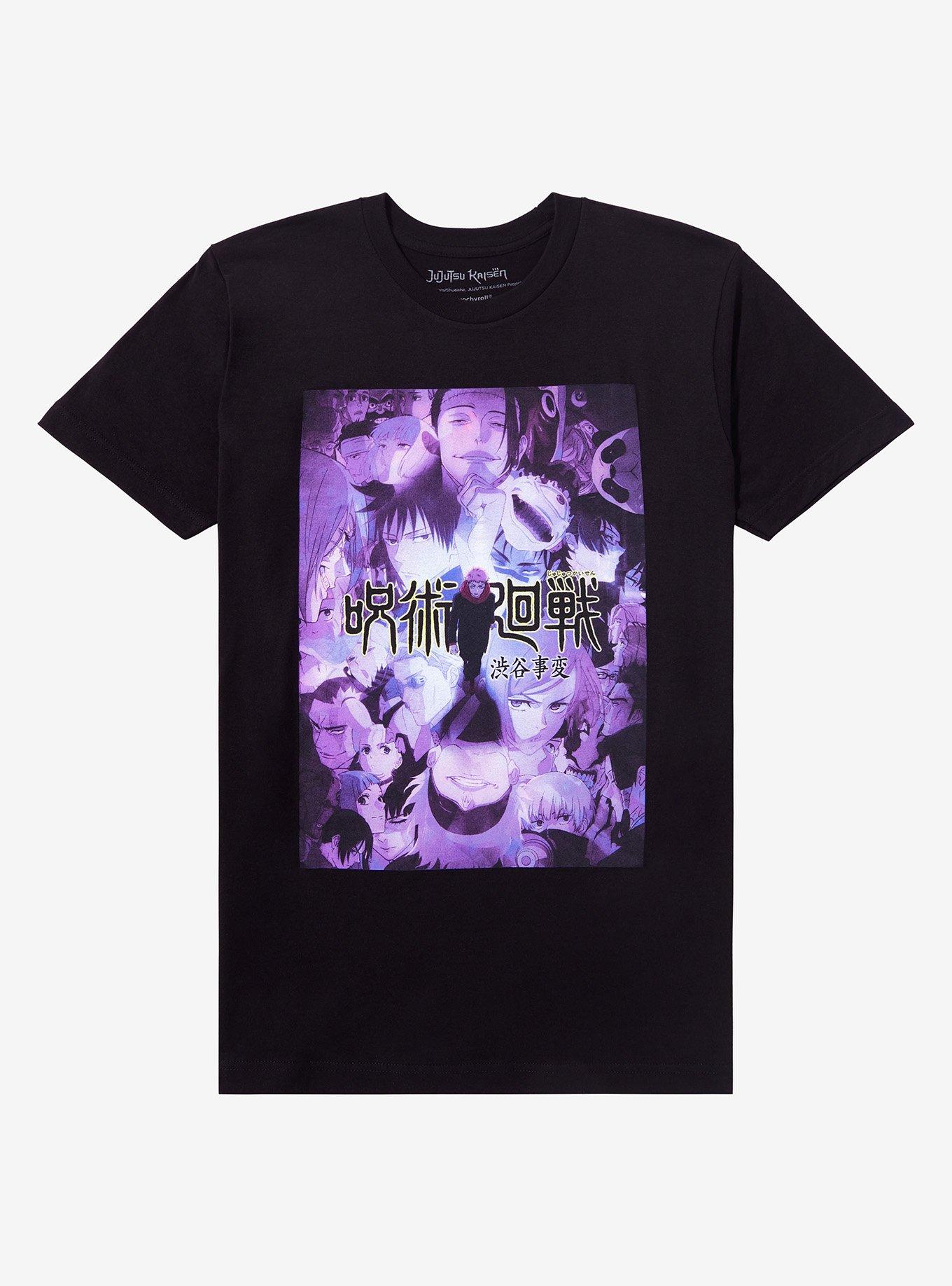 Jujutsu Kaisen Shibuya Arc Poster T-Shirt, BLACK, hi-res