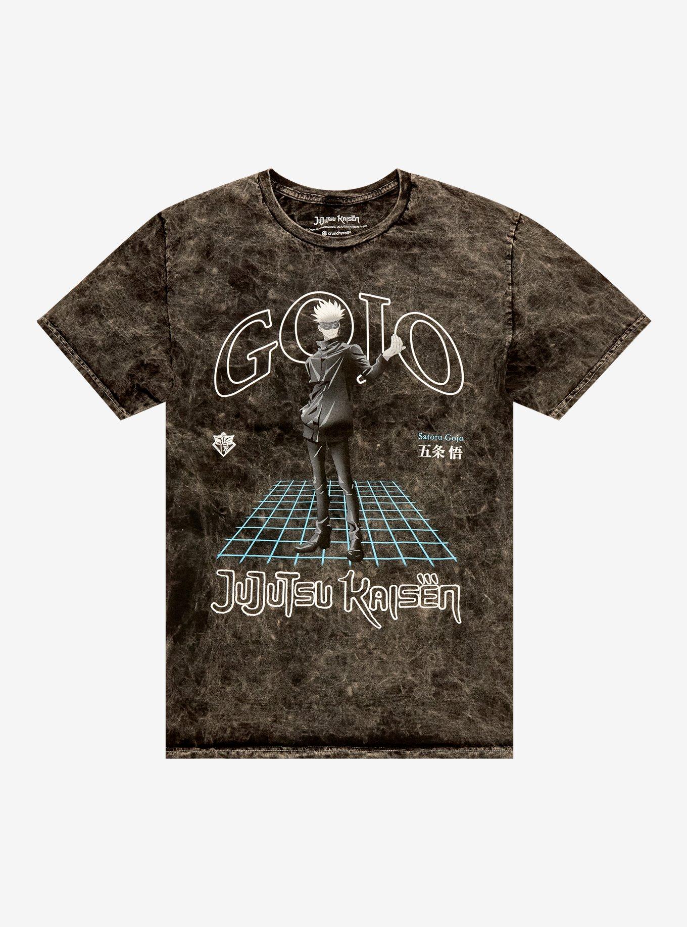 Jujutsu Kaisen Gojo Grey Mineral Wash T-Shirt, , hi-res