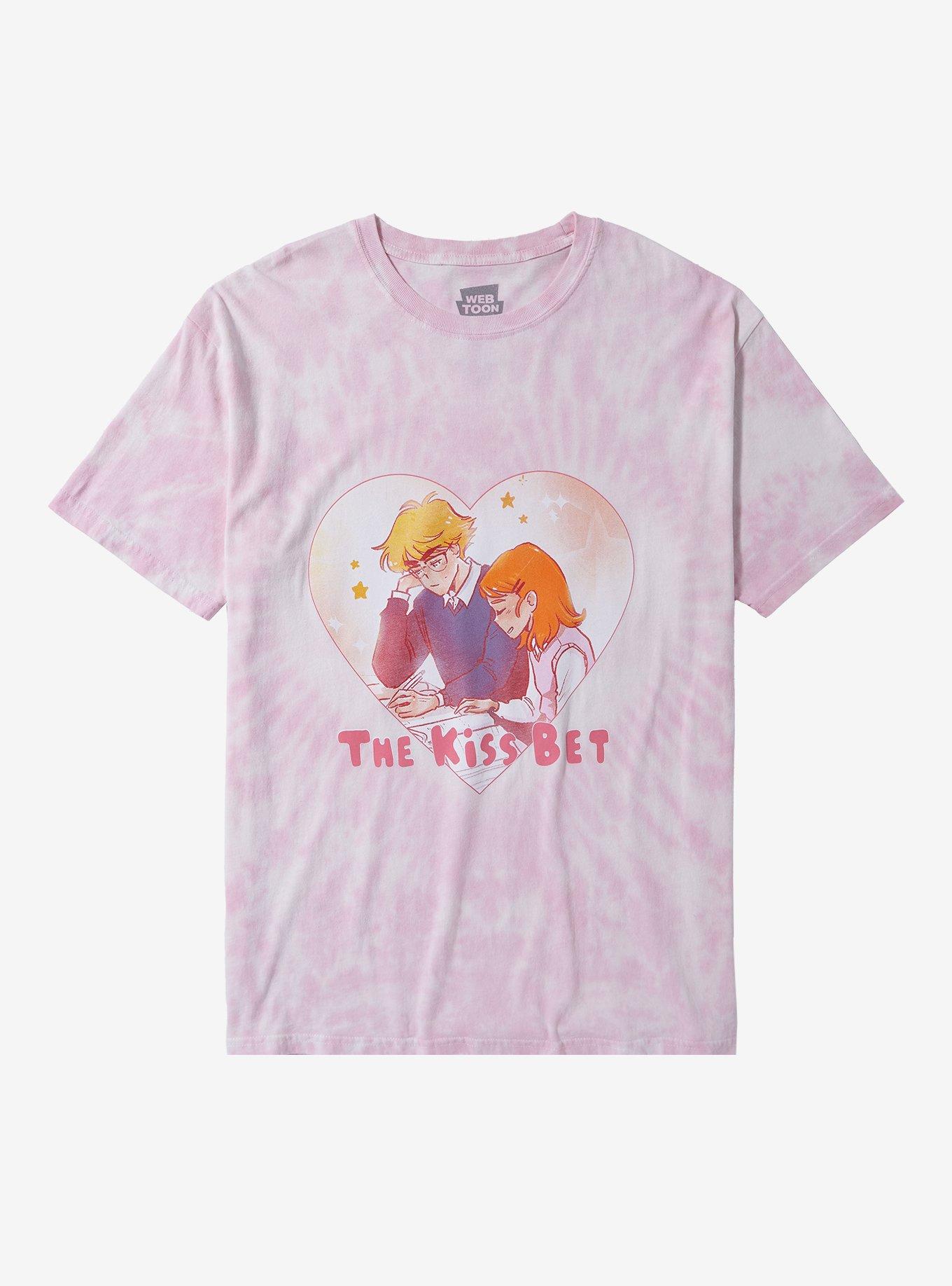 The Kiss Bet Oliver & Sara Heart Tie-Dye T-Shirt, MULTI, hi-res