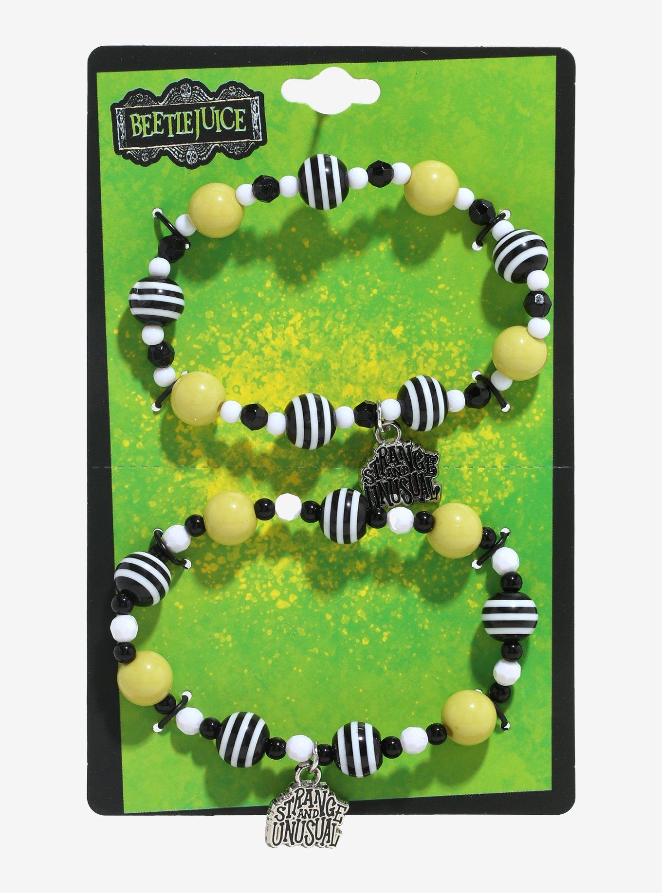 Beetlejuice Strange & Unusual Best Friend Beaded Bracelet, , hi-res