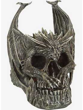 Spiral Draco Skull Sculpture, , hi-res