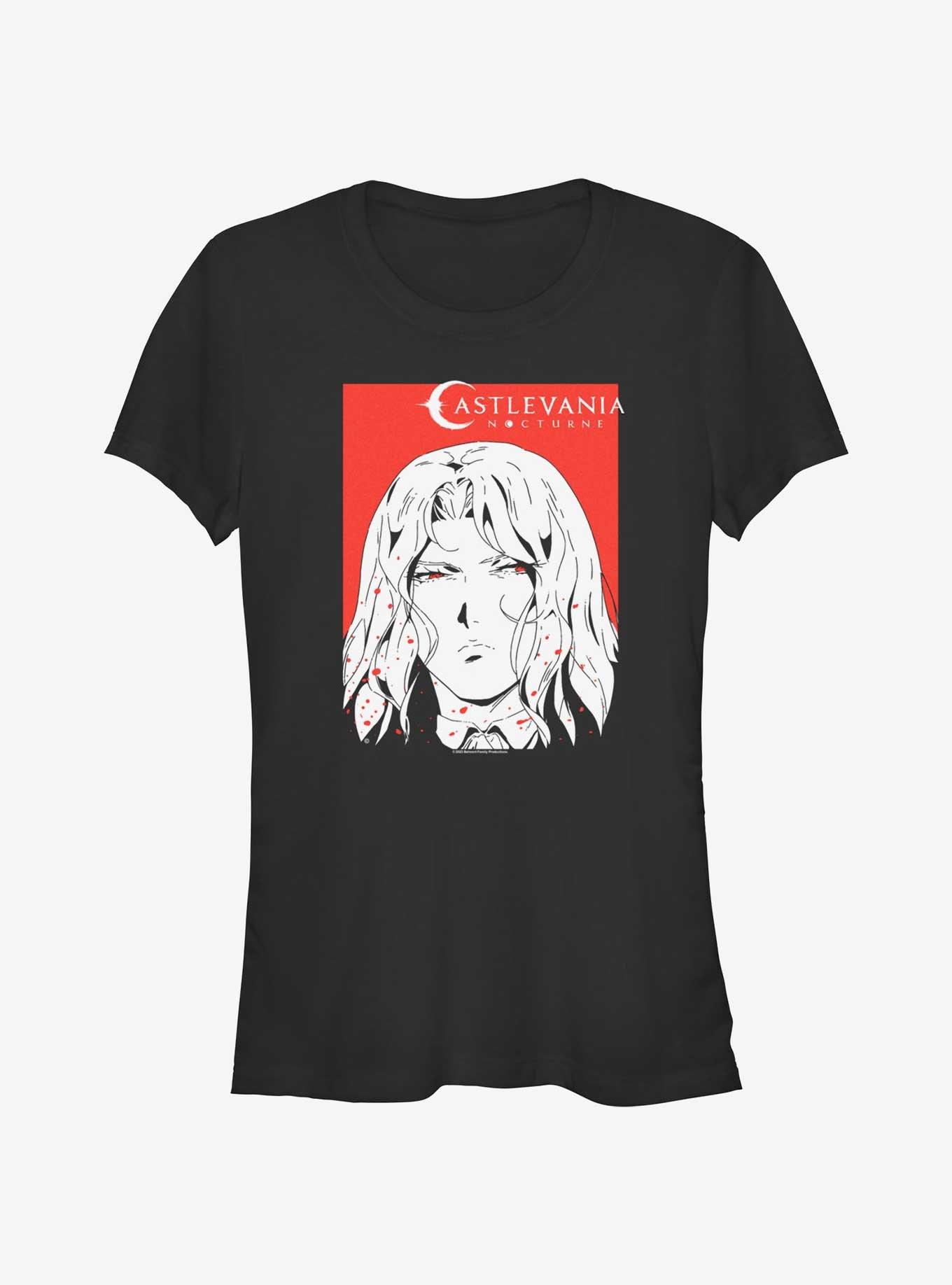 Castlevania: Nocturne Alucard Portrait Girls T-Shirt, , hi-res