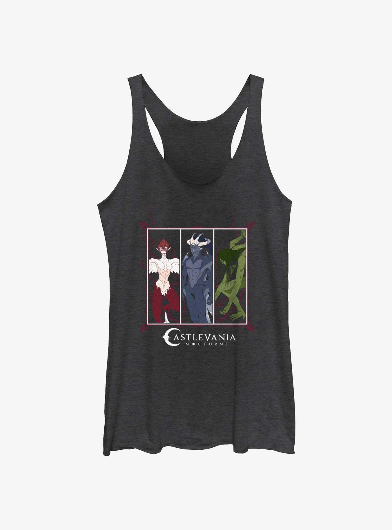 Castlevania: Nocturne Unholy Beasts Womens Tank Top, BLK HTR, hi-res
