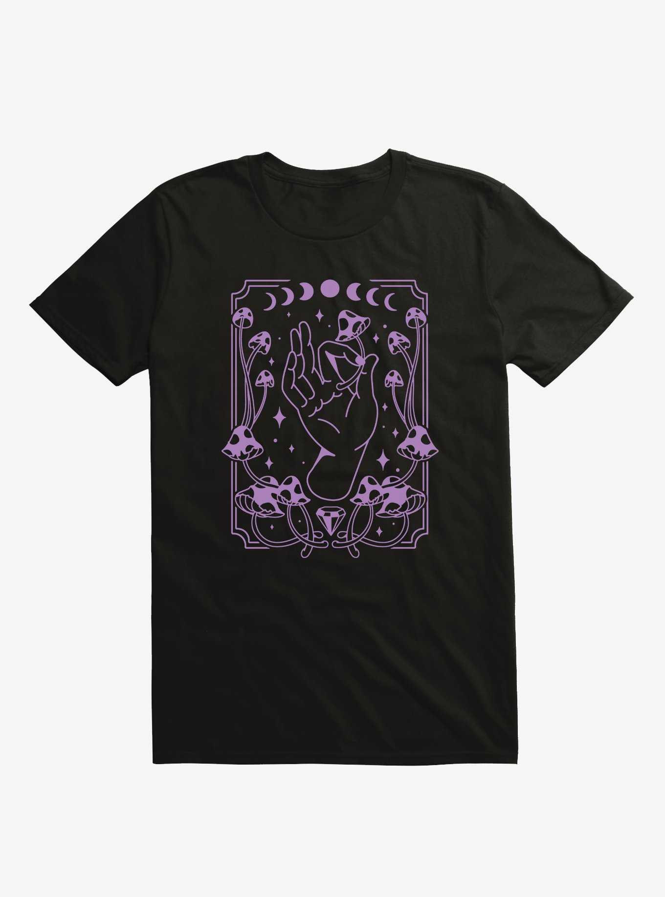 Mushroom Hand Moon Phases T-Shirt, , hi-res