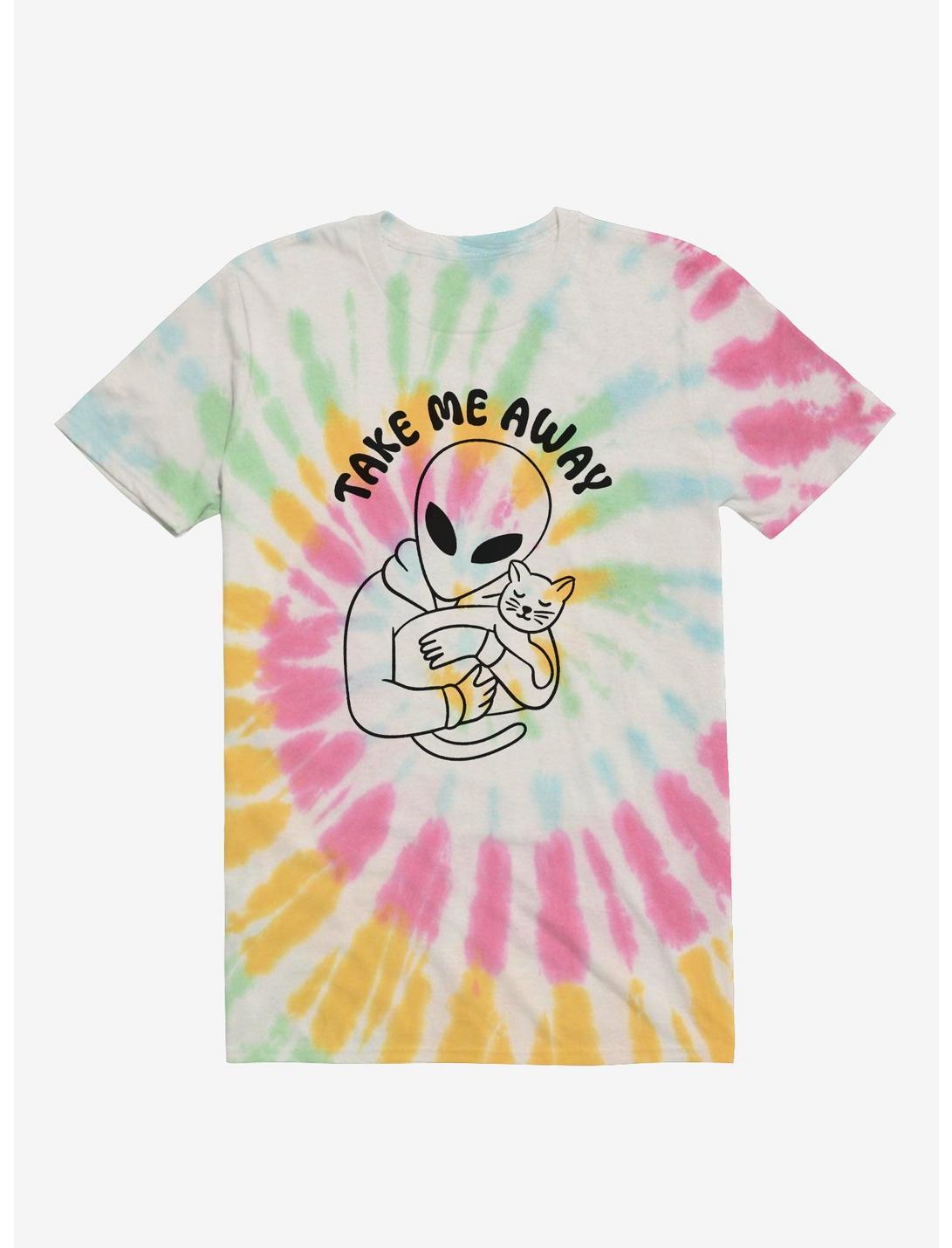 Alien Cat Tie-Dye T-Shirt, MULTI, hi-res