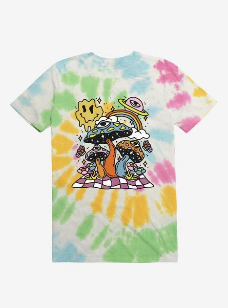 Trippy Mushroom Tie-Dye T-Shirt | Hot Topic