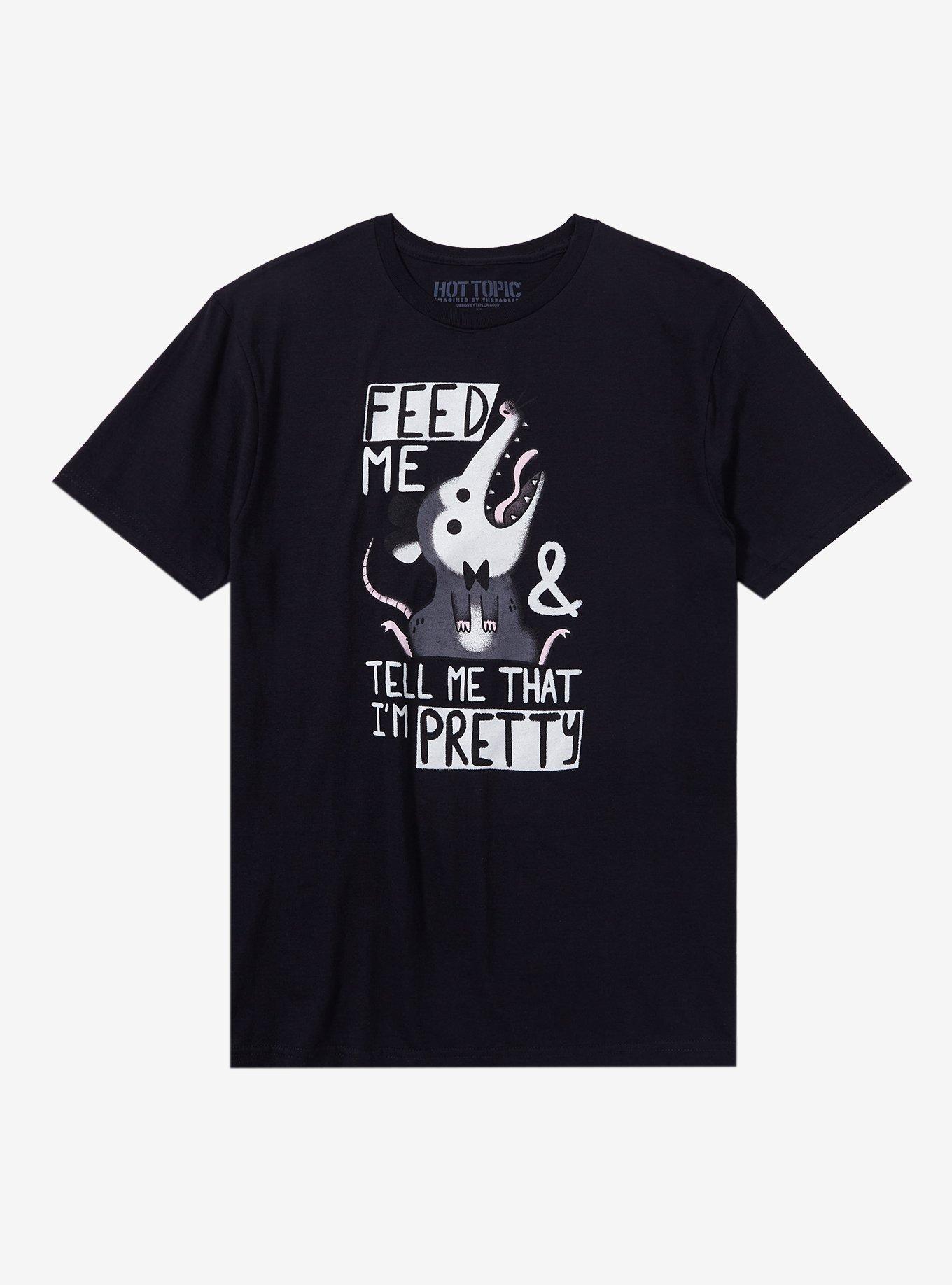 Feed Me Possum T-Shirt By Taylor Ross1, BLACK, hi-res
