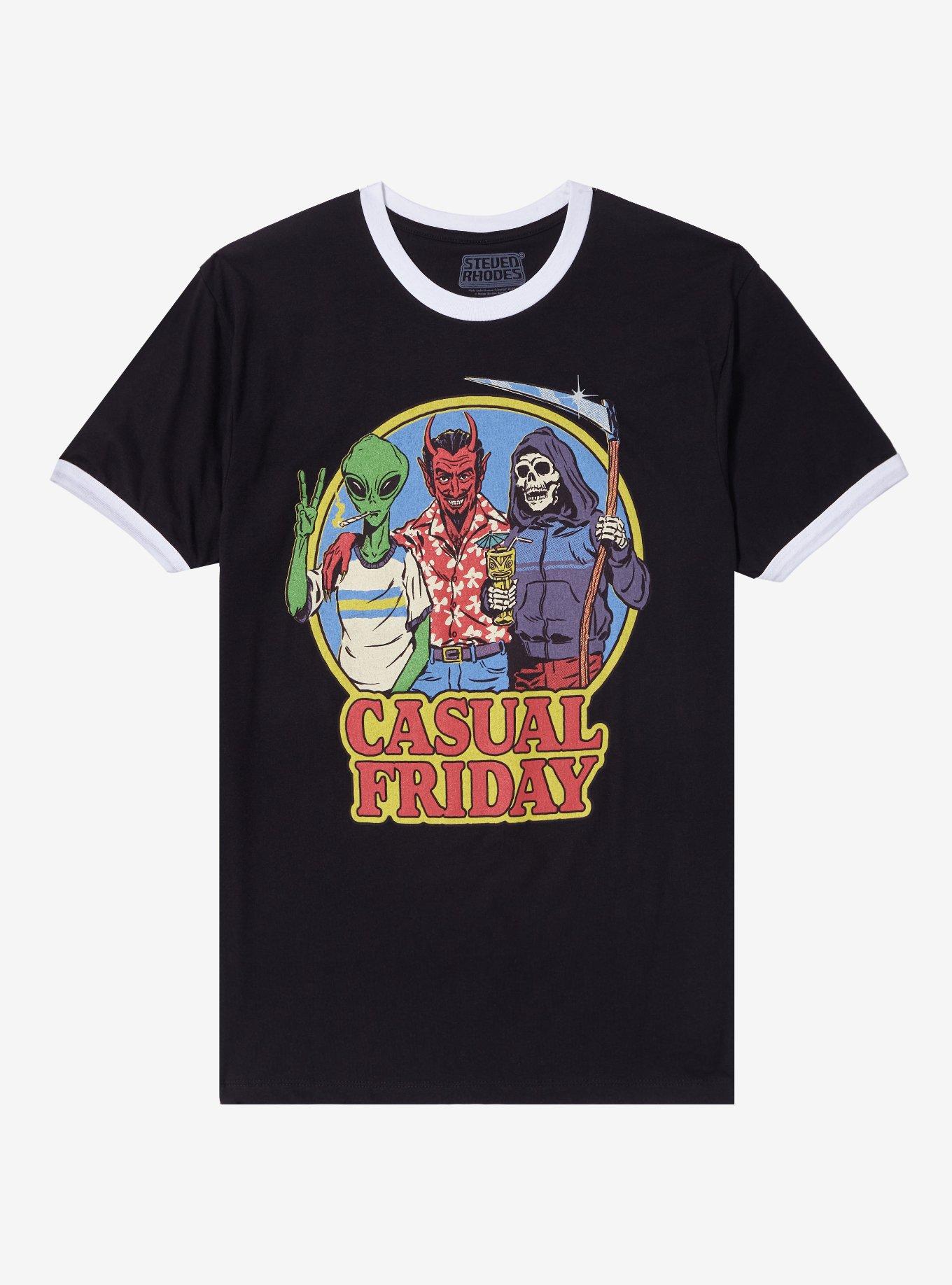 Steven Rhodes Casual Friday Ringer T-Shirt, , hi-res