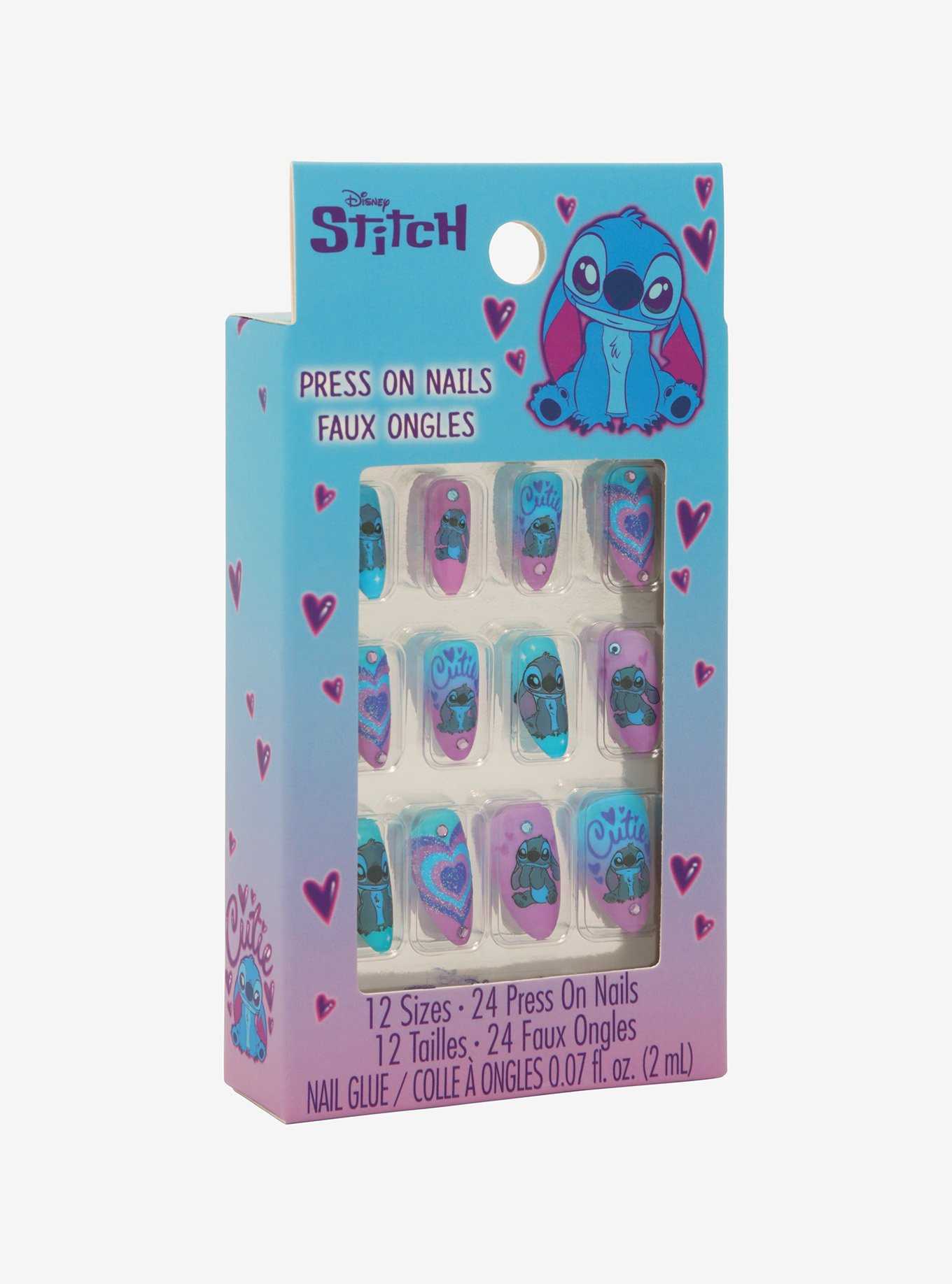 Disney Lilo & Stitch Y2K Heart Faux Nail Set, , hi-res