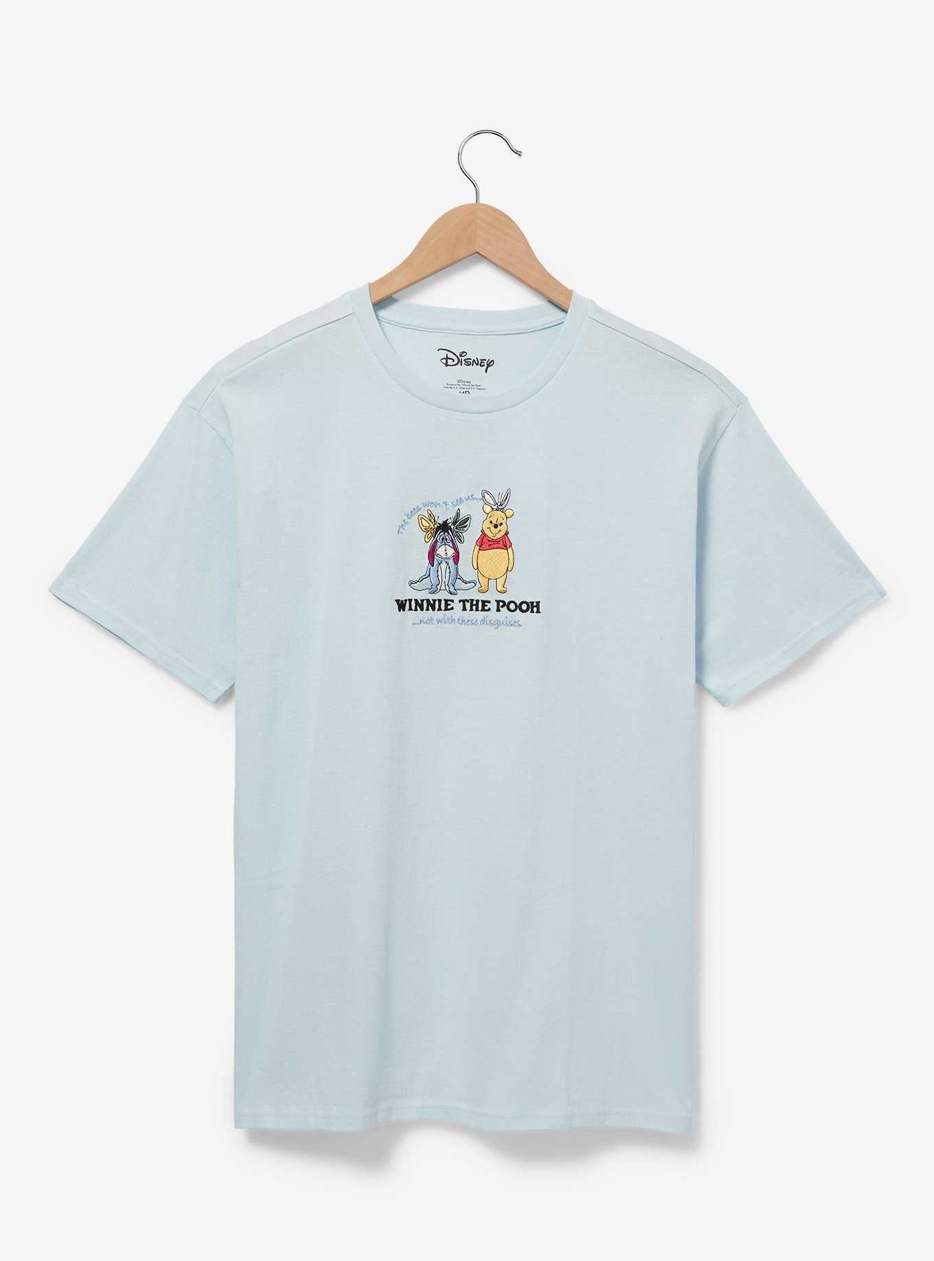 Disney Winnie the Pooh Eeyore and Pooh Bear Embroidered T-Shirt — BoxLunch Exclusive, , hi-res