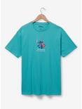 Disney Lilo & Stitch Floral Portrait T-Shirt - BoxLunch Exclusive, CADET BLUES, hi-res