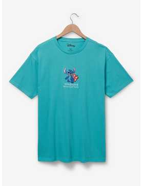 Disney Lilo & Stitch Floral Portrait T-Shirt - BoxLunch Exclusive, , hi-res