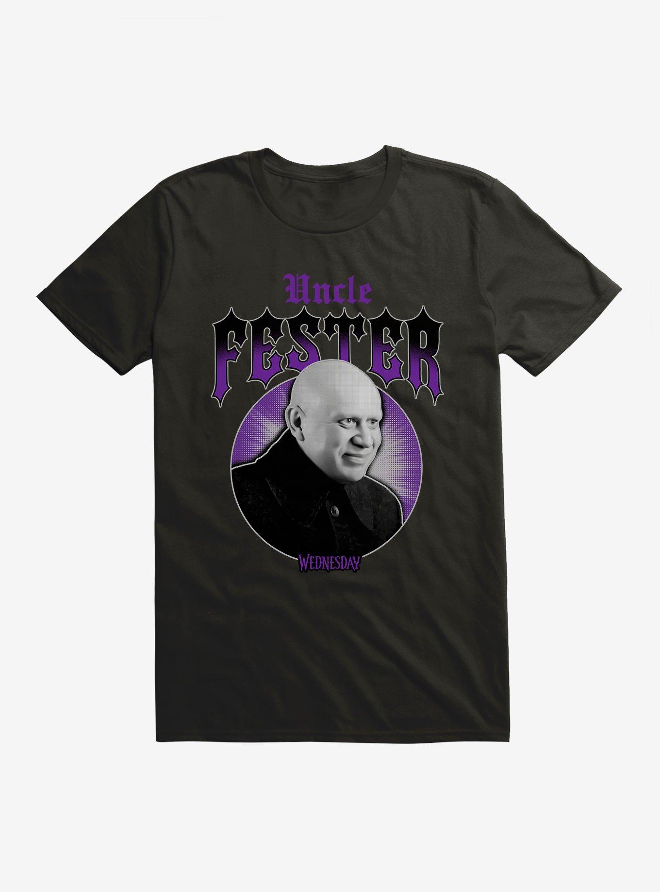 Wednesday Uncle Fester T-Shirt Horror
