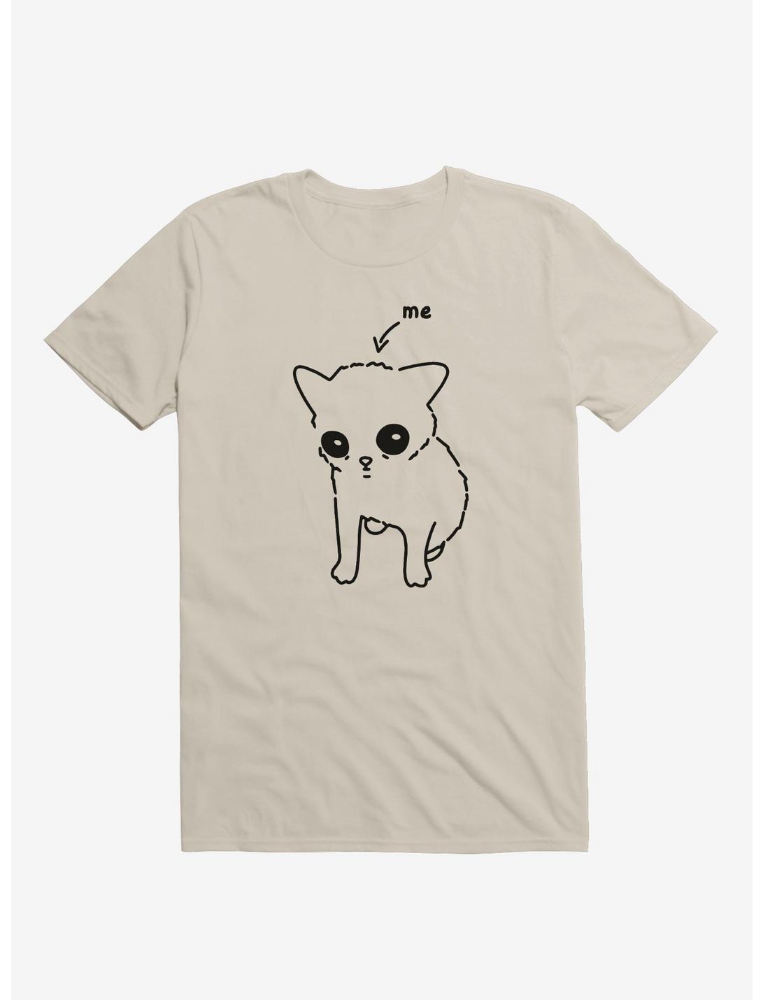 Skrunkly Cat T-Shirt By Heloisa, SAND, hi-res