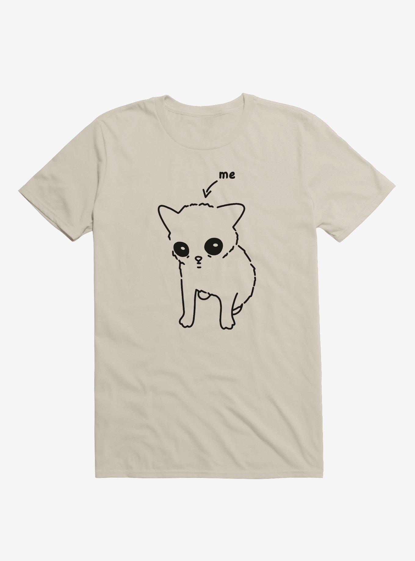 Skrunkly Cat T-Shirt By Heloisa, SAND, hi-res