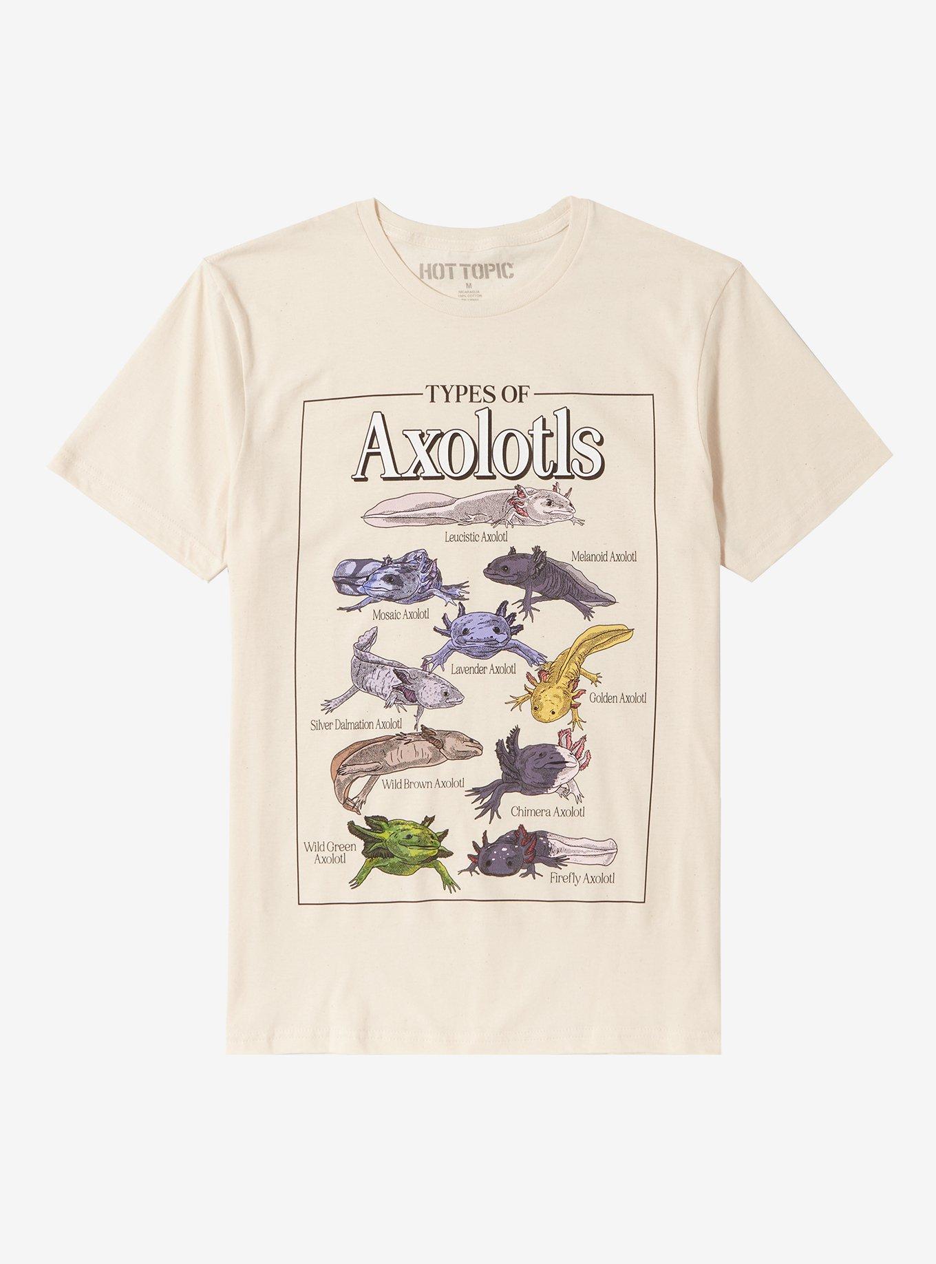 Types Of Axolotls T-Shirt, SAND, hi-res