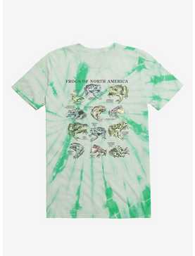 Frogs Of North America Chart Tie-Dye T-Shirt, , hi-res