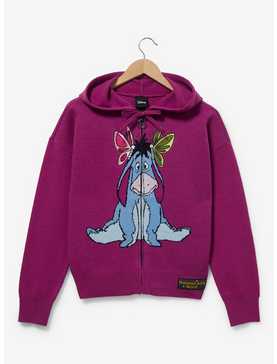 Disney Winnie the Pooh Eeyore Butterfly Women's Knit Zippered Hoodie - BoxLunch Exclusive, , hi-res